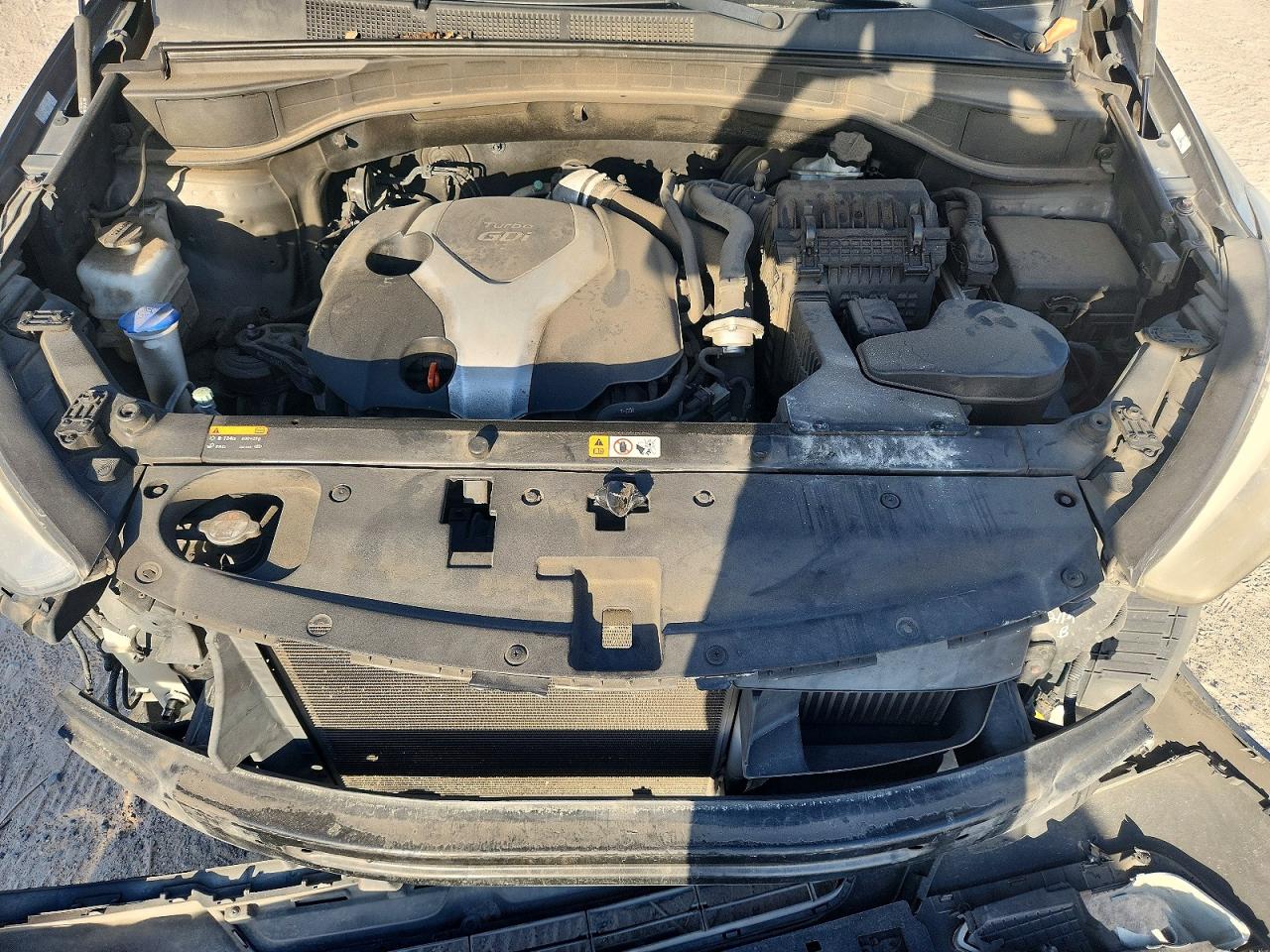 2013 Hyundai Santa Fe Sport 2.0t Gray vin: 5XYZW3LA3DG068112