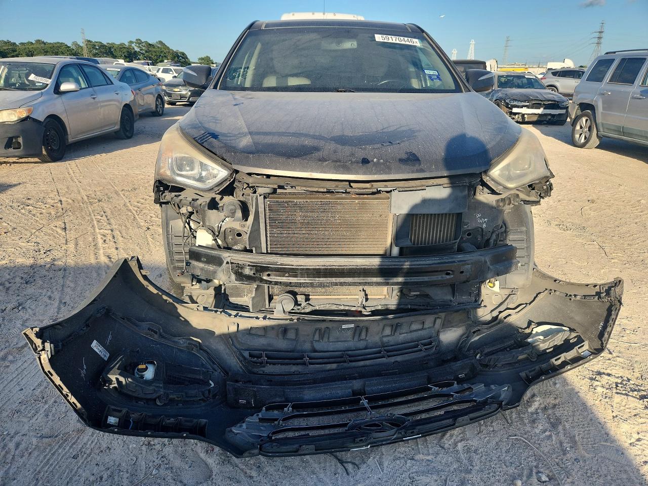 2013 Hyundai Santa Fe Sport 2.0t Gray vin: 5XYZW3LA3DG068112