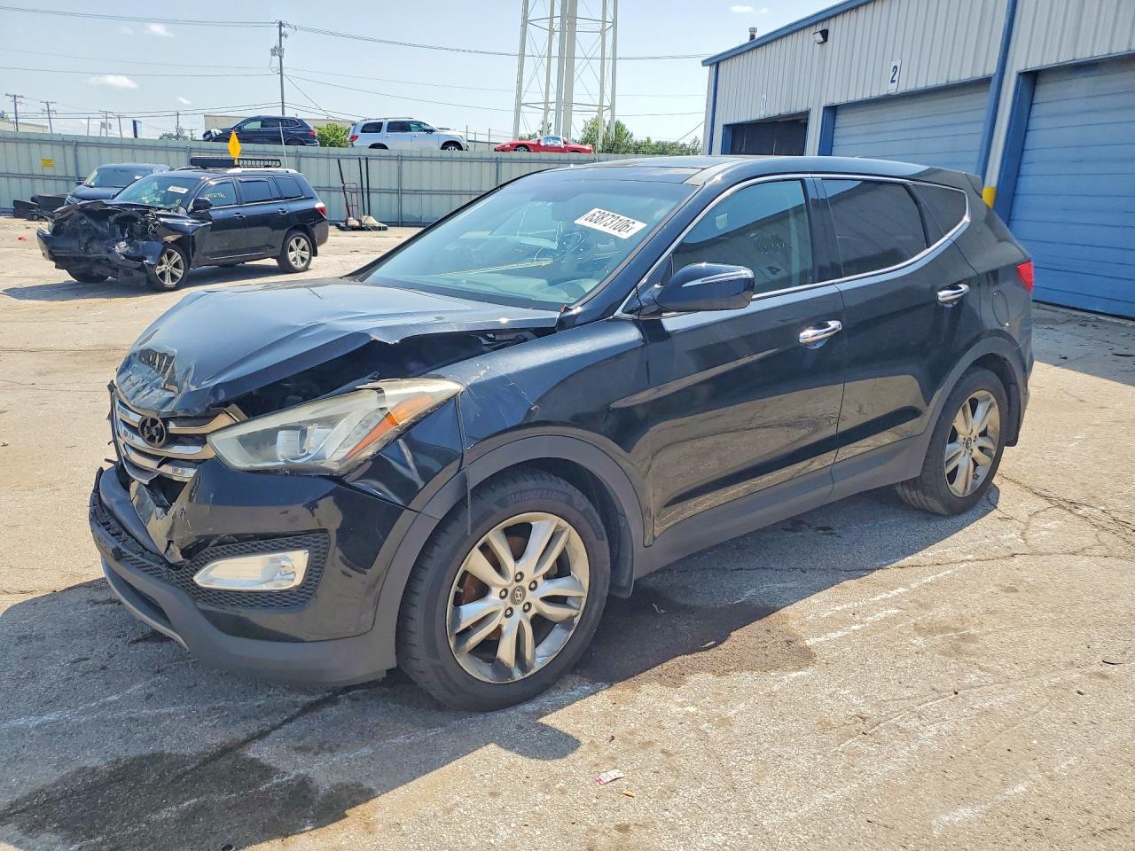 2013 Hyundai Santa Fe Sport 2.0t Black vin: 5XYZW3LA4DG069804