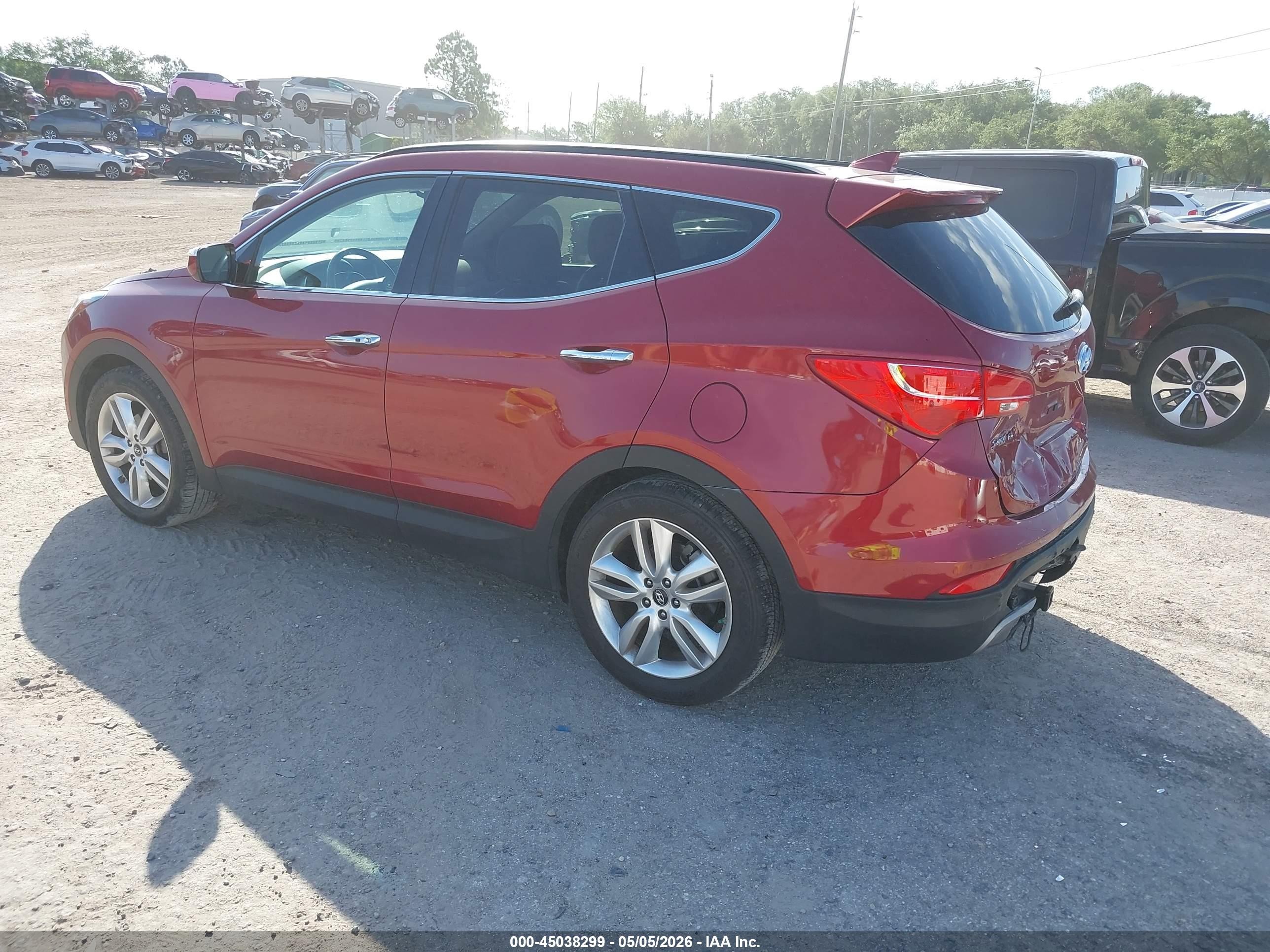 2014 Hyundai Santa Fe Sport 2.0l Turbo Красный vin: 5XYZW3LA5EG147413