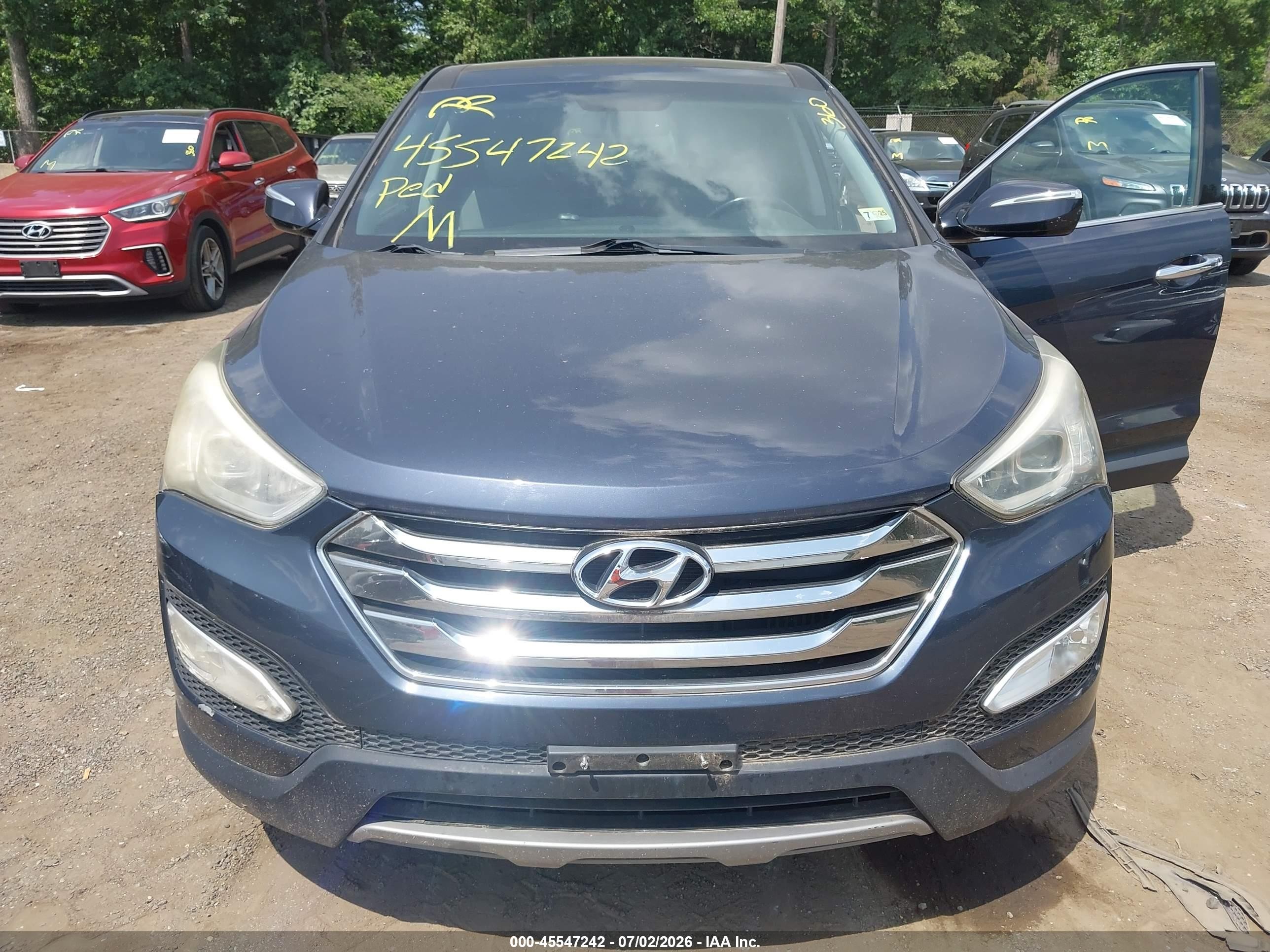 2013 Hyundai Santa Fe Sport 2.0t Gray vin: 5XYZW3LA6DG008261