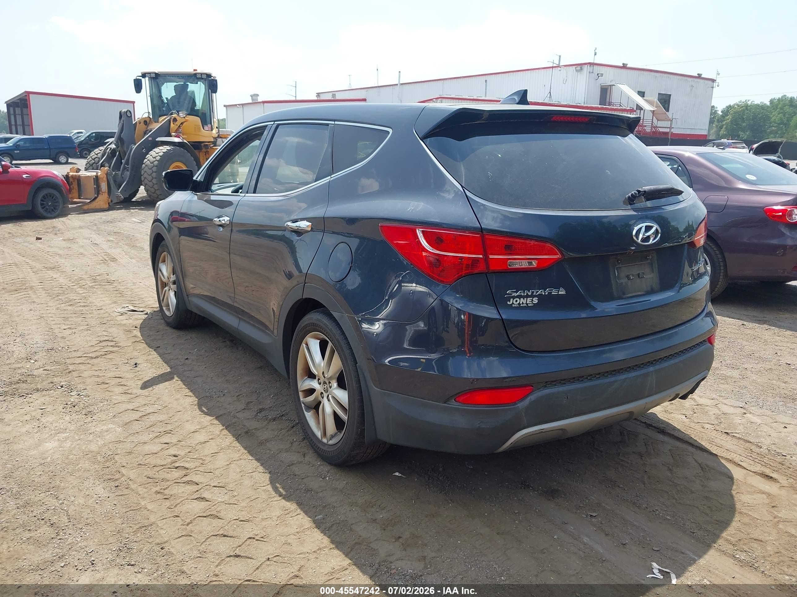 2013 Hyundai Santa Fe Sport 2.0t Gray vin: 5XYZW3LA6DG008261
