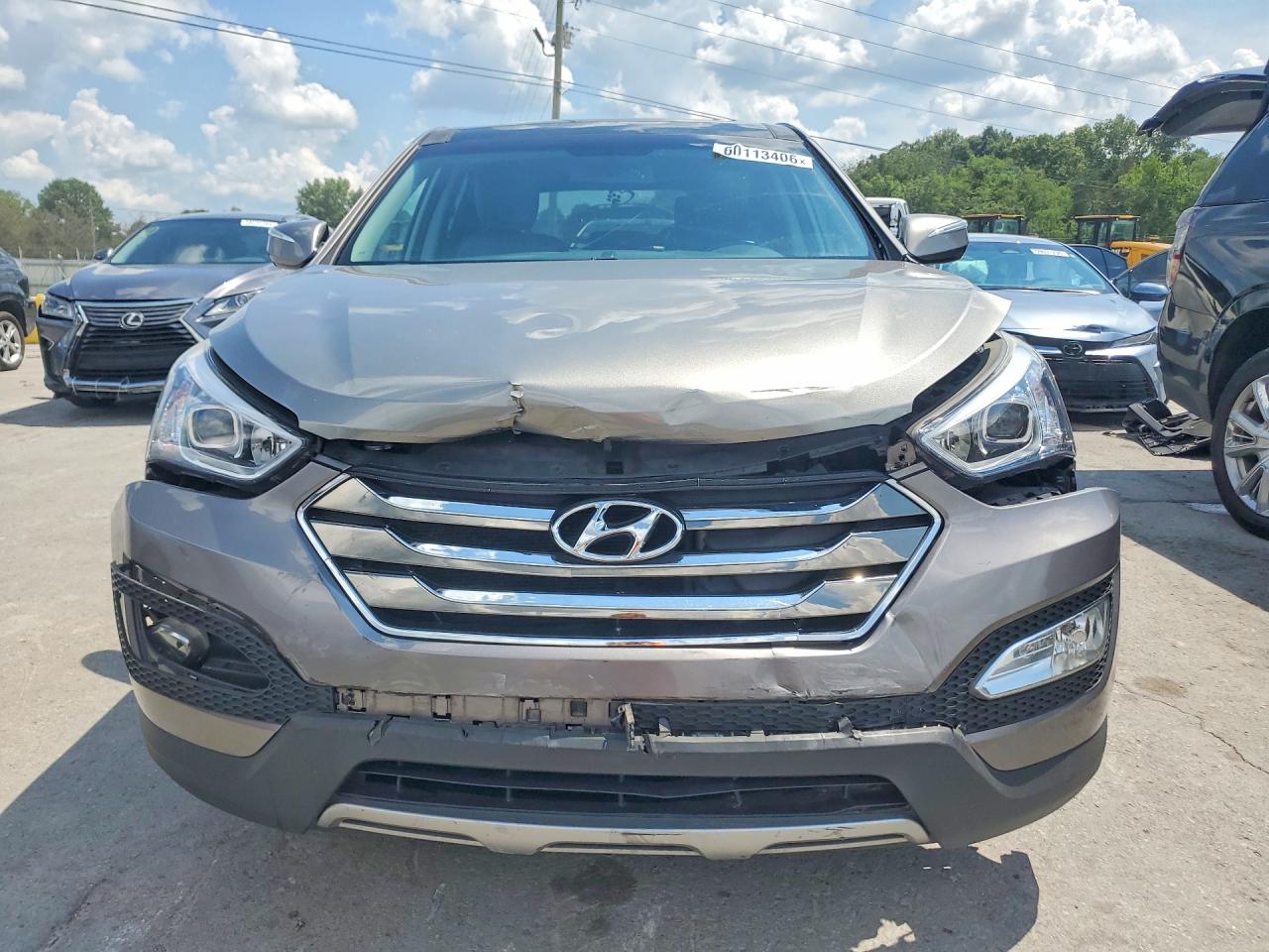 2013 Hyundai Santa Fe Sport 2.0t Gray vin: 5XYZW3LA7DG024288