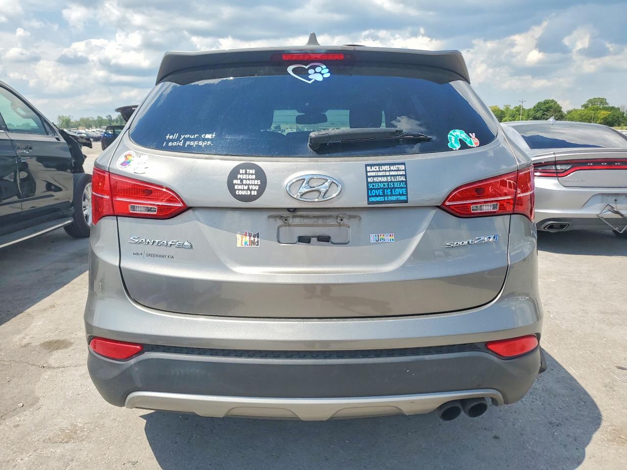2013 Hyundai Santa Fe Sport 2.0t Gray vin: 5XYZW3LA7DG024288