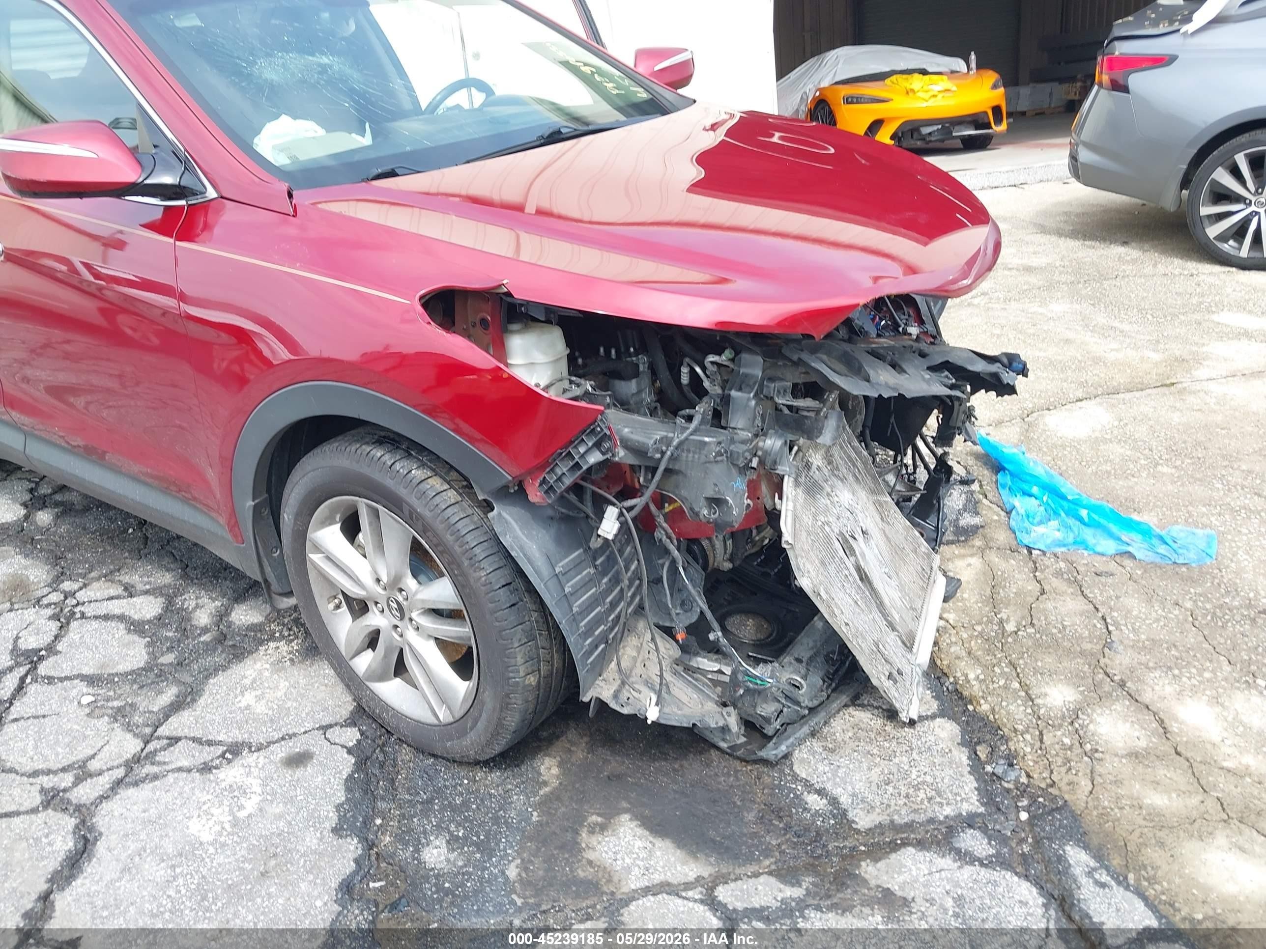 2013 Hyundai Santa Fe Sport 2.0t Maroon vin: 5XYZW3LA7DG026235