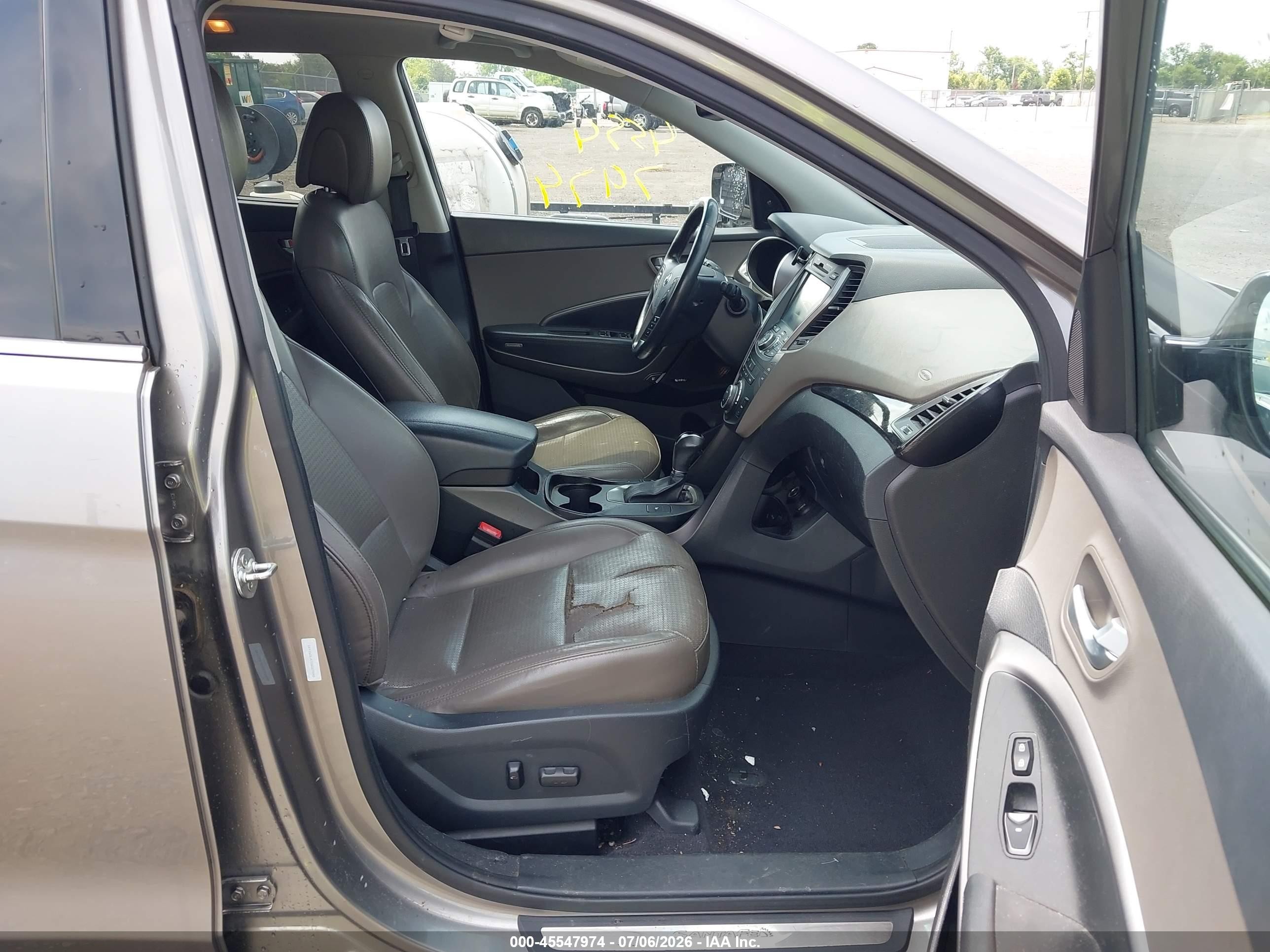 2013 Hyundai Santa Fe Sport 2.0t Gray vin: 5XYZW3LA7DG027840