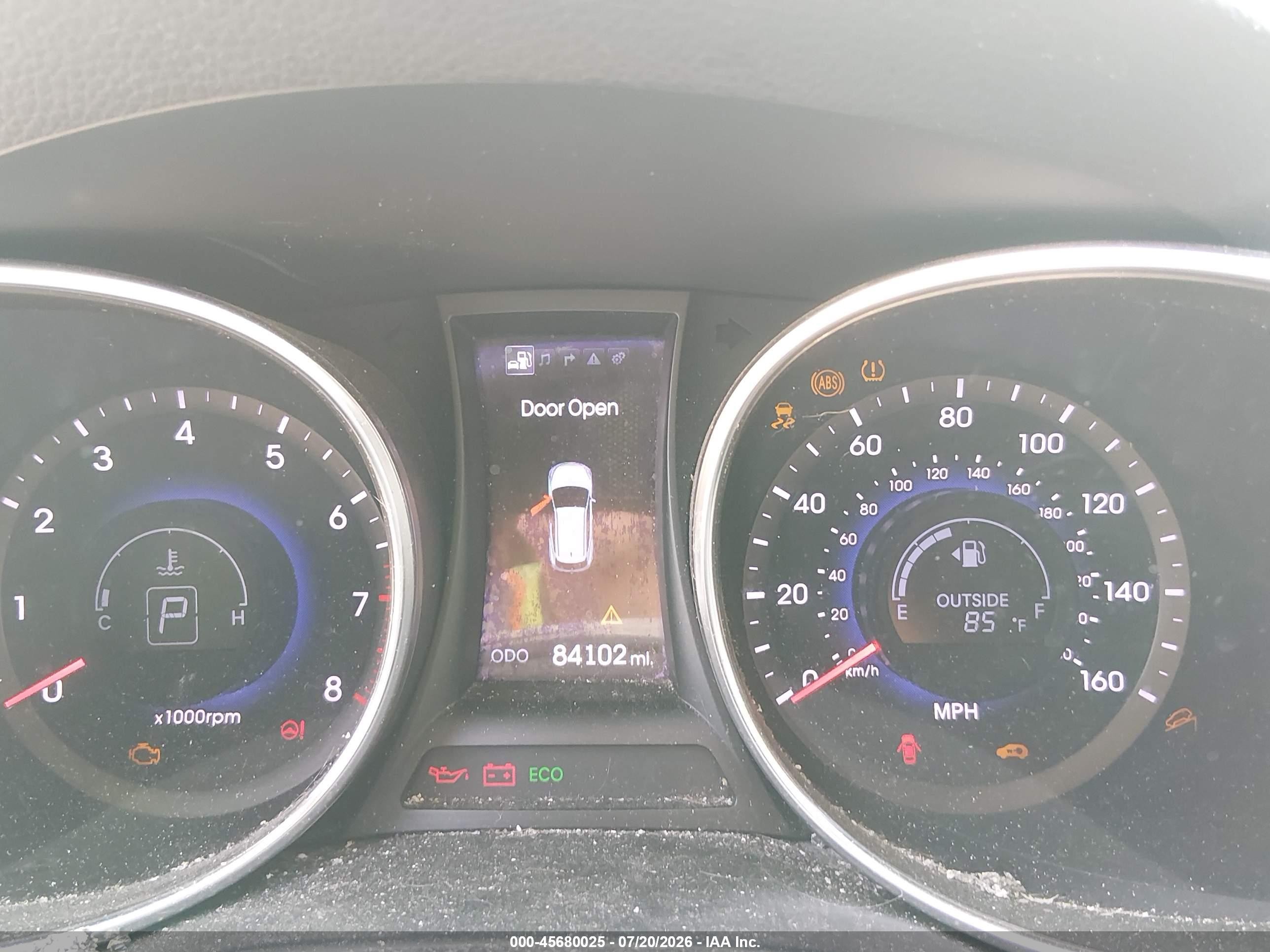 2013 Hyundai Santa Fe Sport 2.0t Silver vin: 5XYZW3LA7DG062832