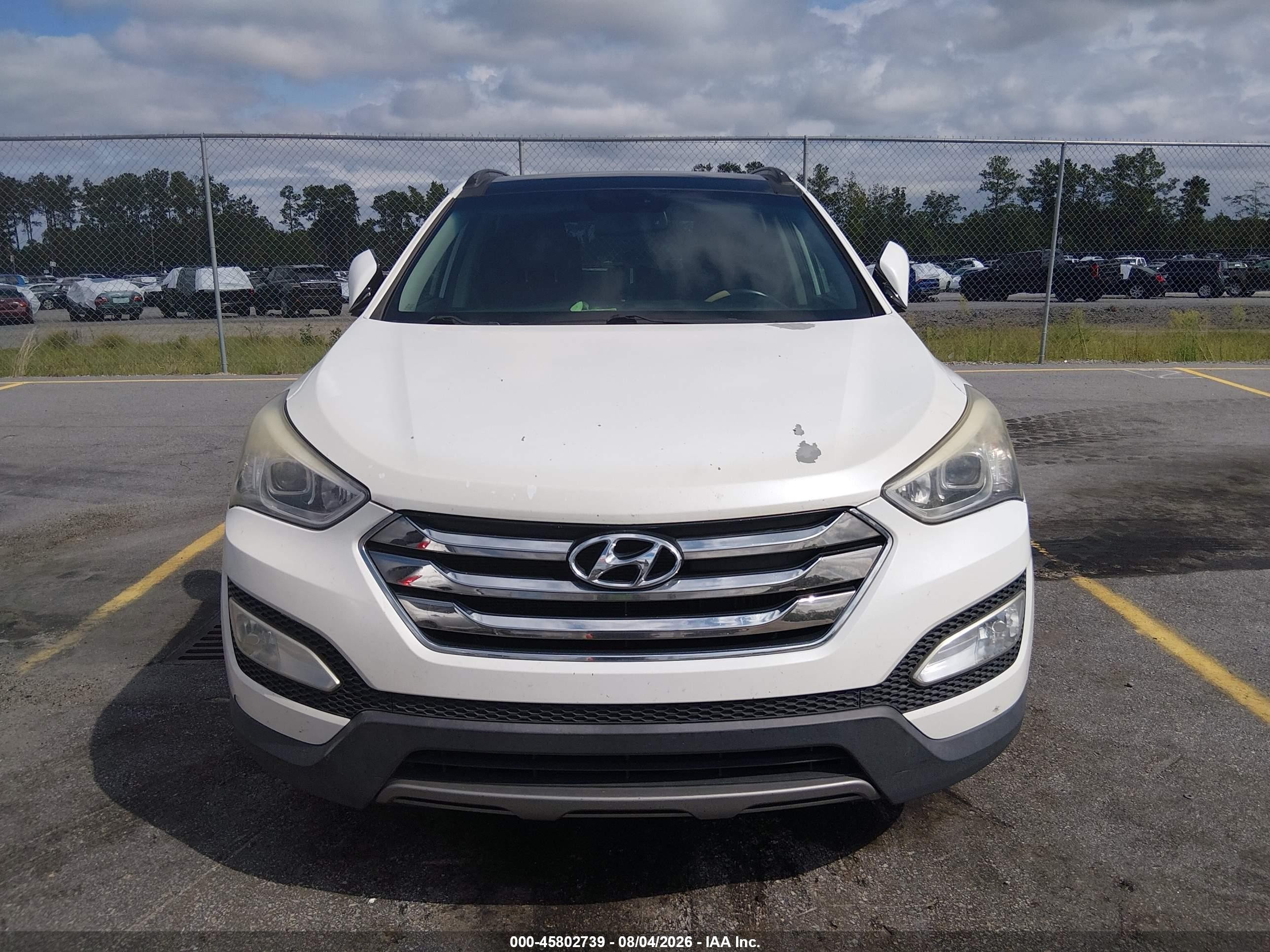 2014 Hyundai Santa Fe Sport 2.0l Turbo White vin: 5XYZW3LA7EG132024