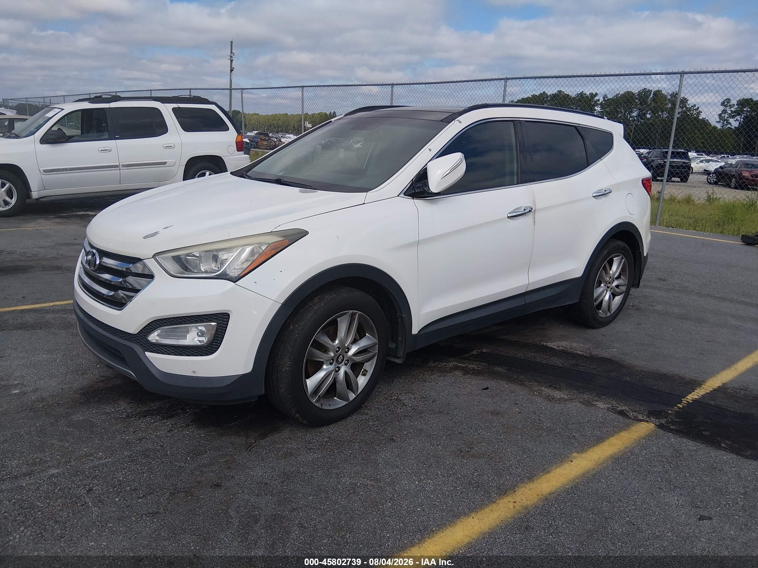 2014 Hyundai Santa Fe Sport 2.0l Turbo White vin: 5XYZW3LA7EG132024