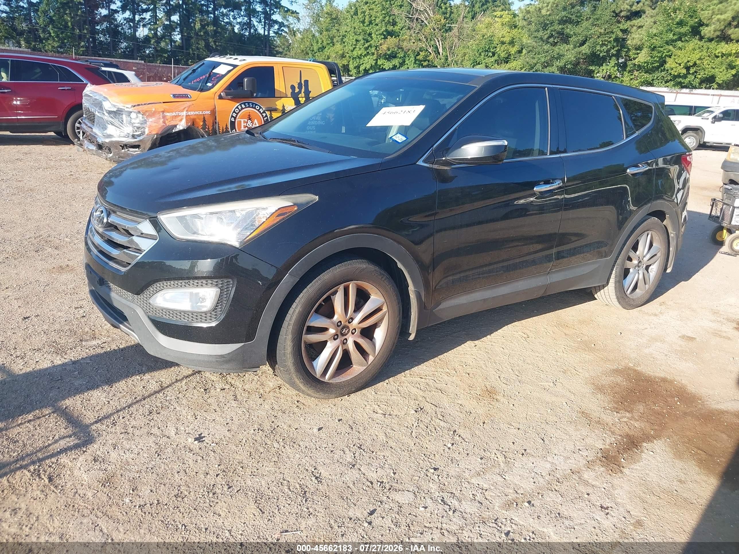 2013 Hyundai Santa Fe Sport 2.0t Black vin: 5XYZW3LA8DG101797