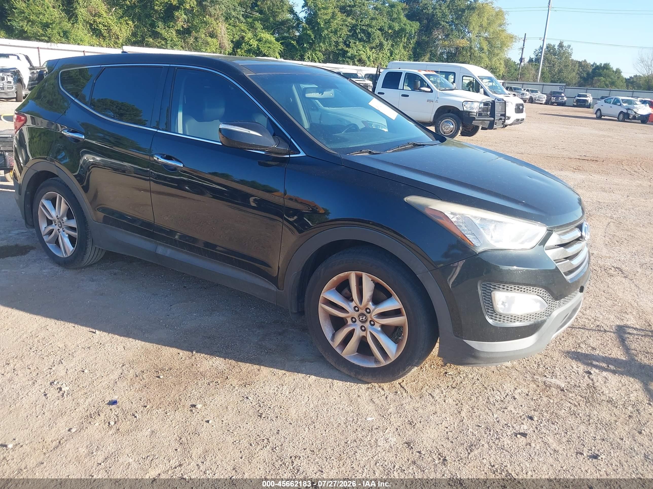 2013 Hyundai Santa Fe Sport 2.0t Black vin: 5XYZW3LA8DG101797