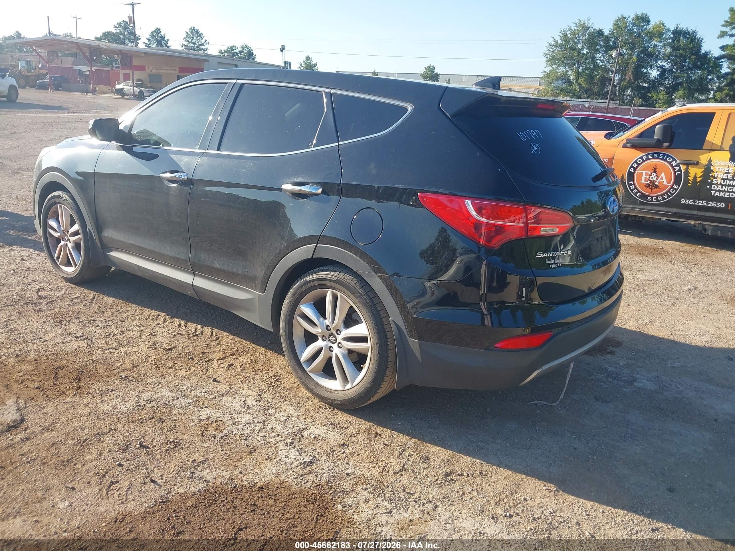 2013 Hyundai Santa Fe Sport 2.0t Black vin: 5XYZW3LA8DG101797