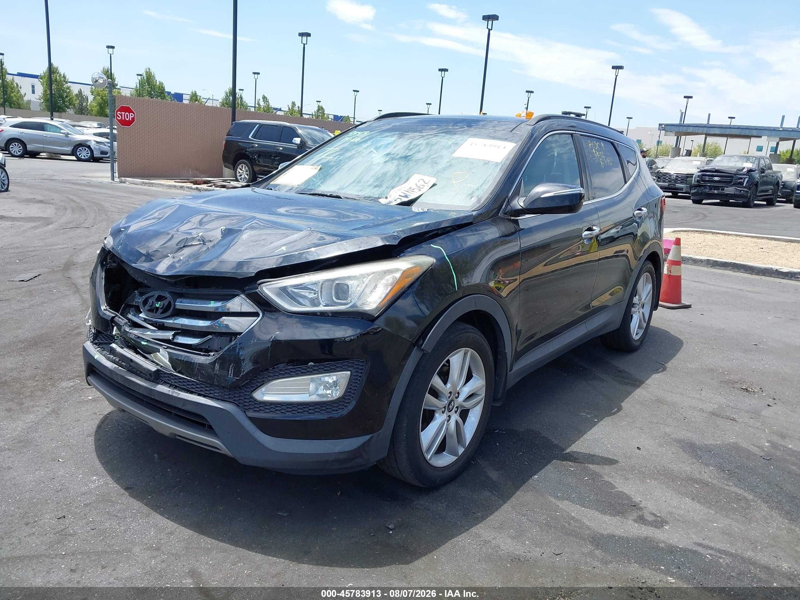 2014 Hyundai Santa Fe Sport 2.0l Turbo Black vin: 5XYZW3LA8EG140276