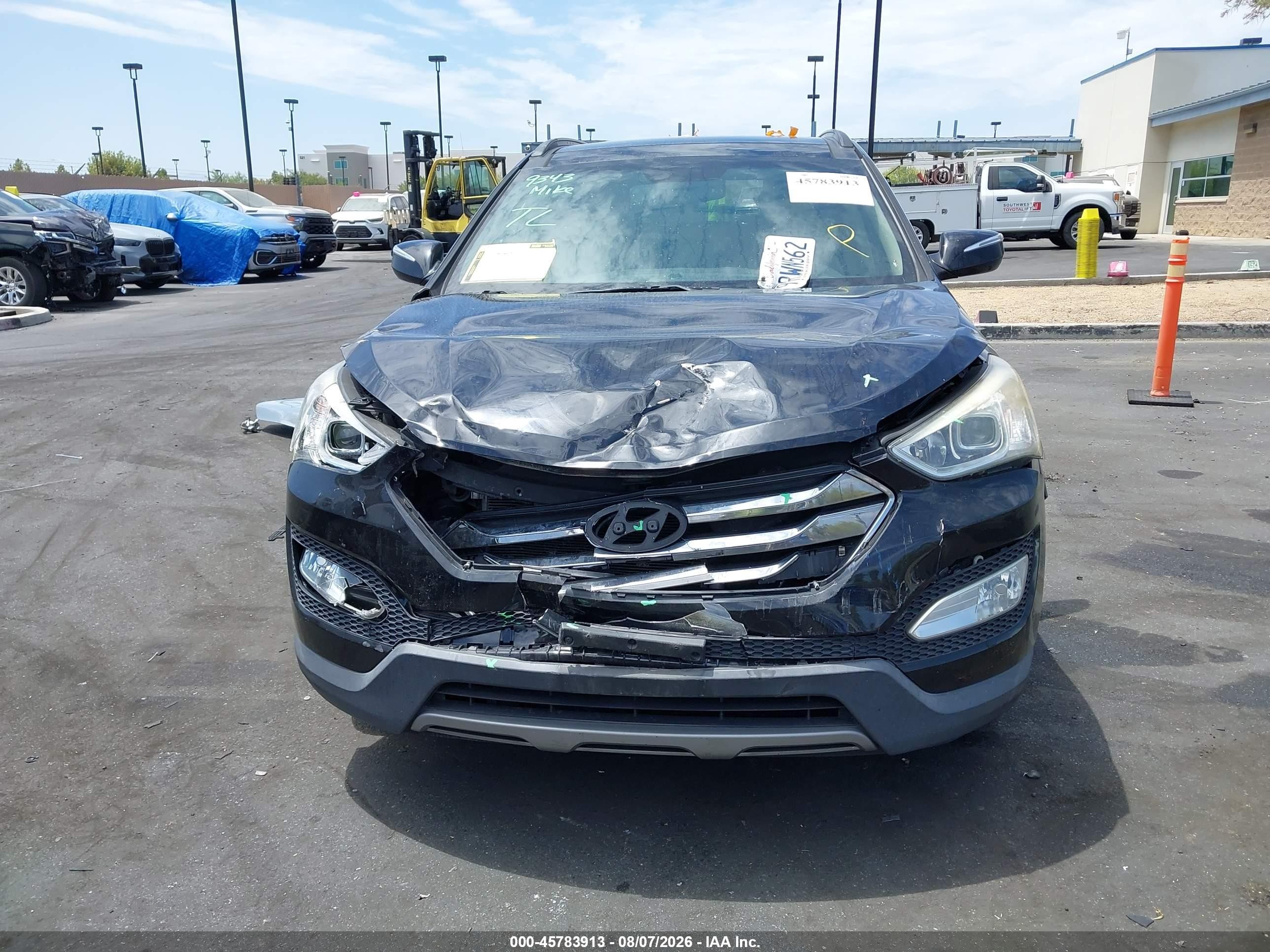 2014 Hyundai Santa Fe Sport 2.0l Turbo Black vin: 5XYZW3LA8EG140276