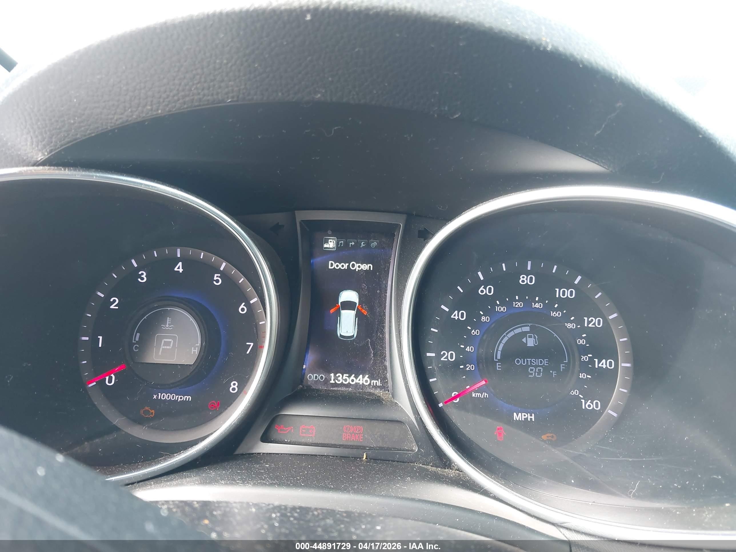 2014 Hyundai Santa Fe Sport 2.0l Turbo Коричневый vin: 5XYZW3LA8EG201335