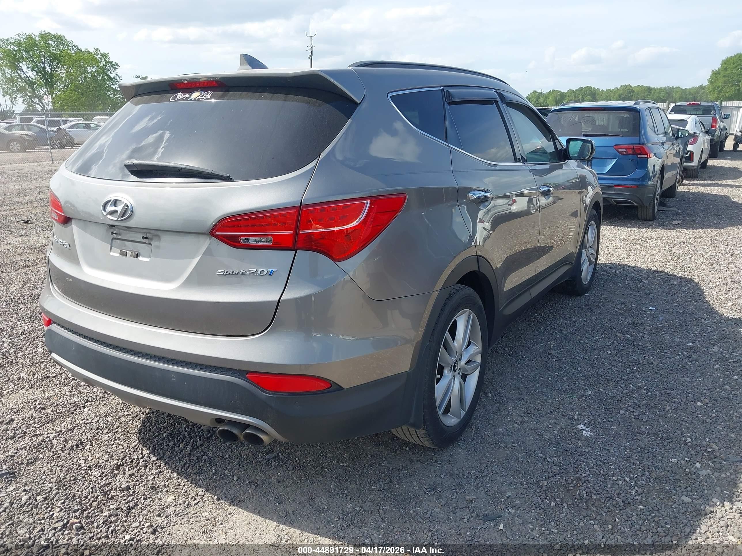 2014 Hyundai Santa Fe Sport 2.0l Turbo Коричневый vin: 5XYZW3LA8EG201335