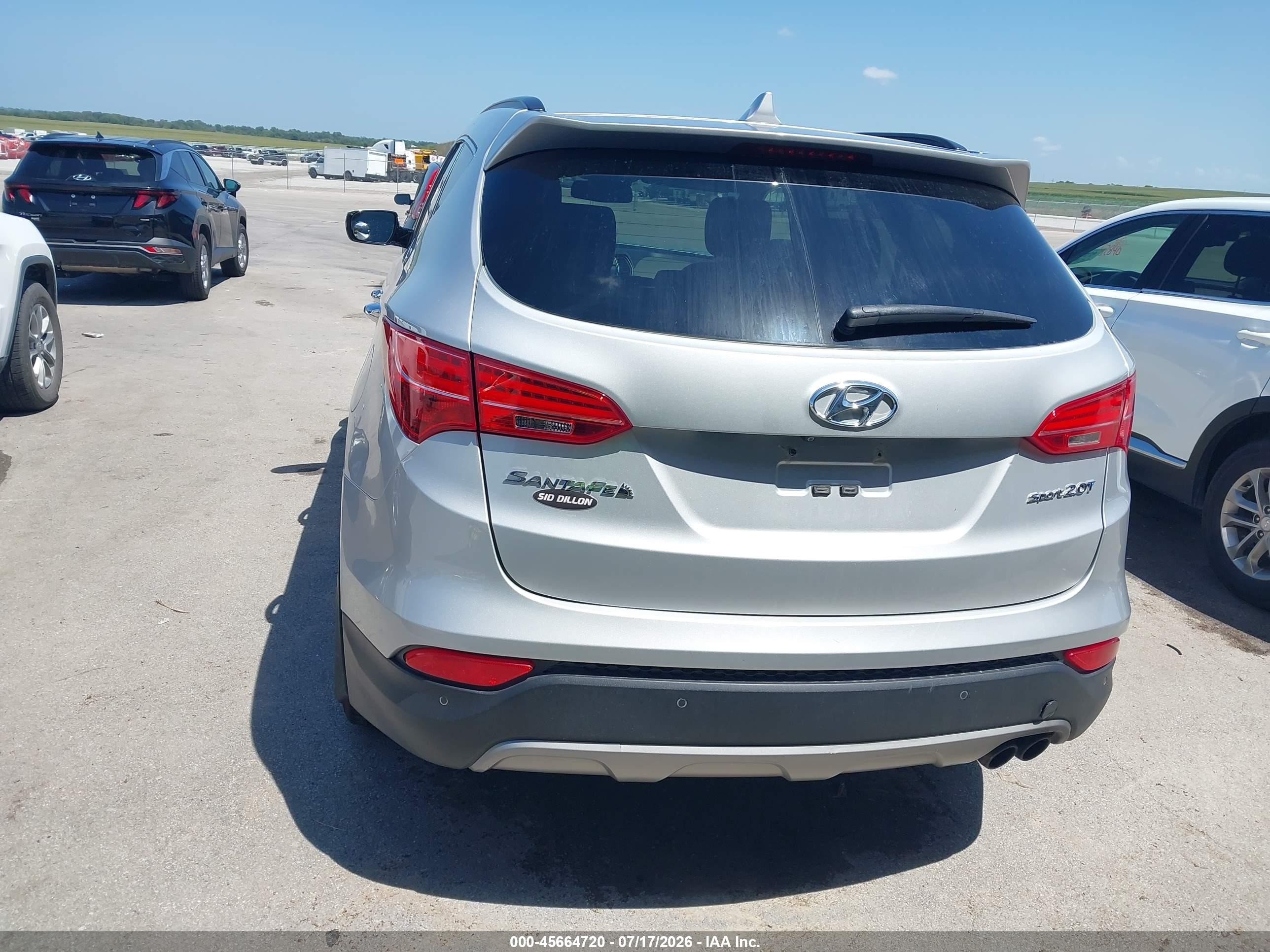 2014 Hyundai Santa Fe Sport 2.0l Turbo Серебряный vin: 5XYZW3LA8EG204798