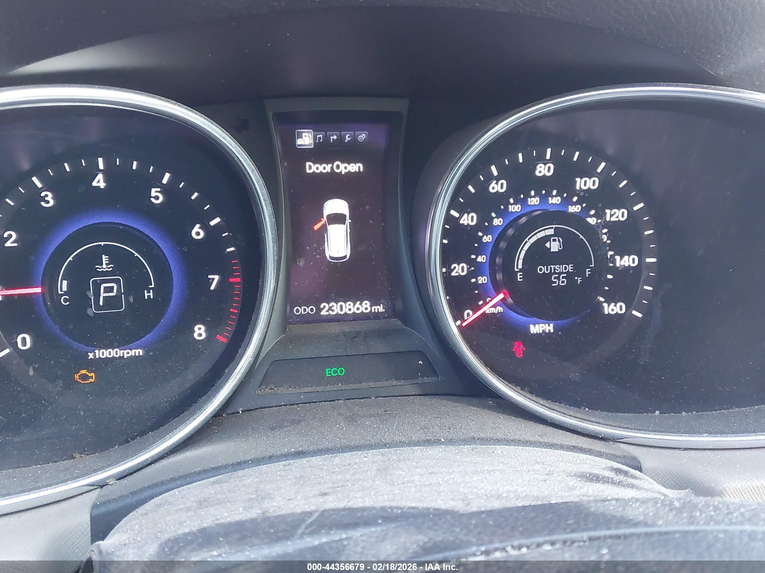 2013 Hyundai Santa Fe Sport 2.0t Red vin: 5XYZW3LA9DG004723