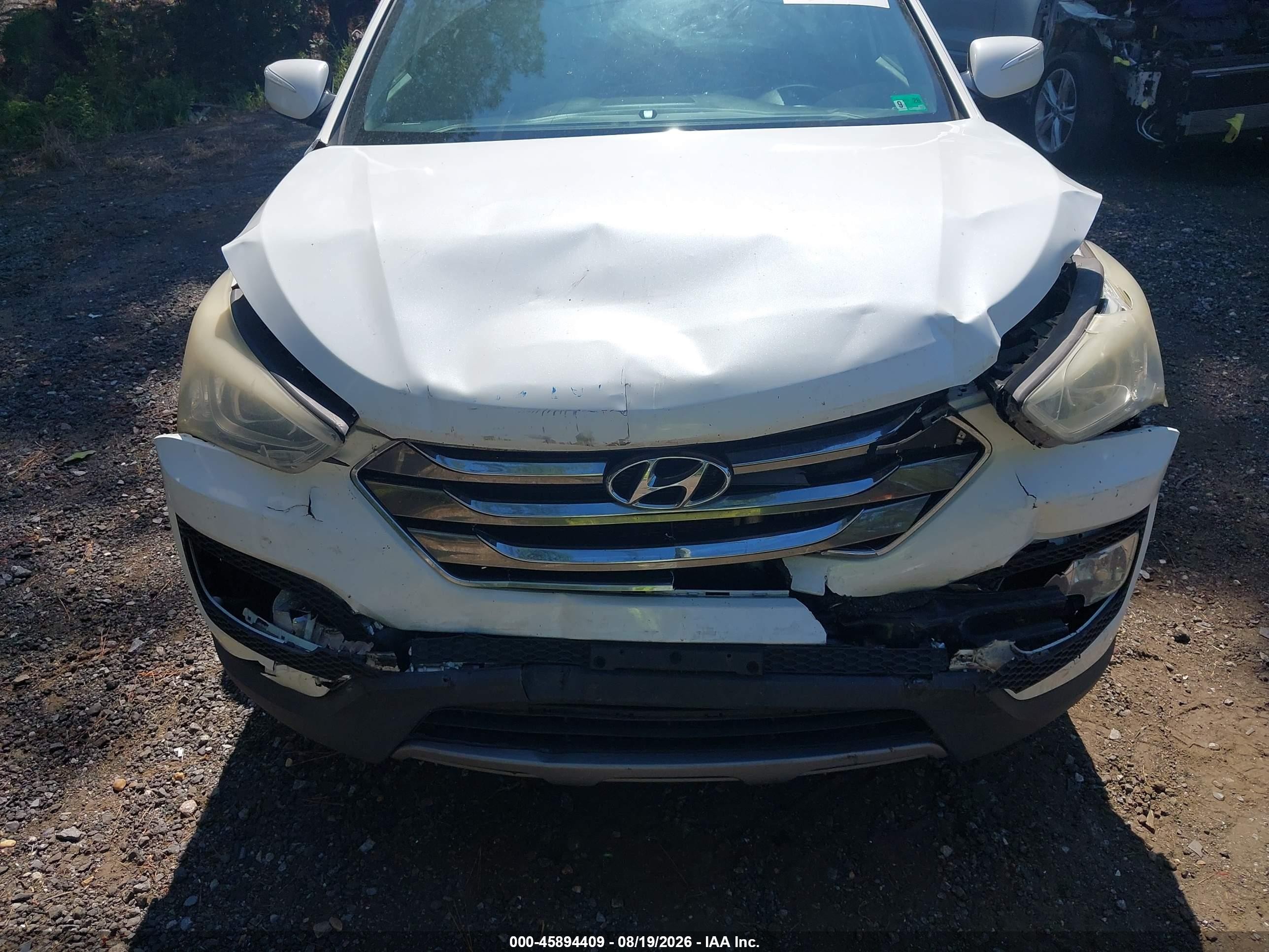 2013 Hyundai Santa Fe Sport 2.0t Белый vin: 5XYZW3LAXDG093086