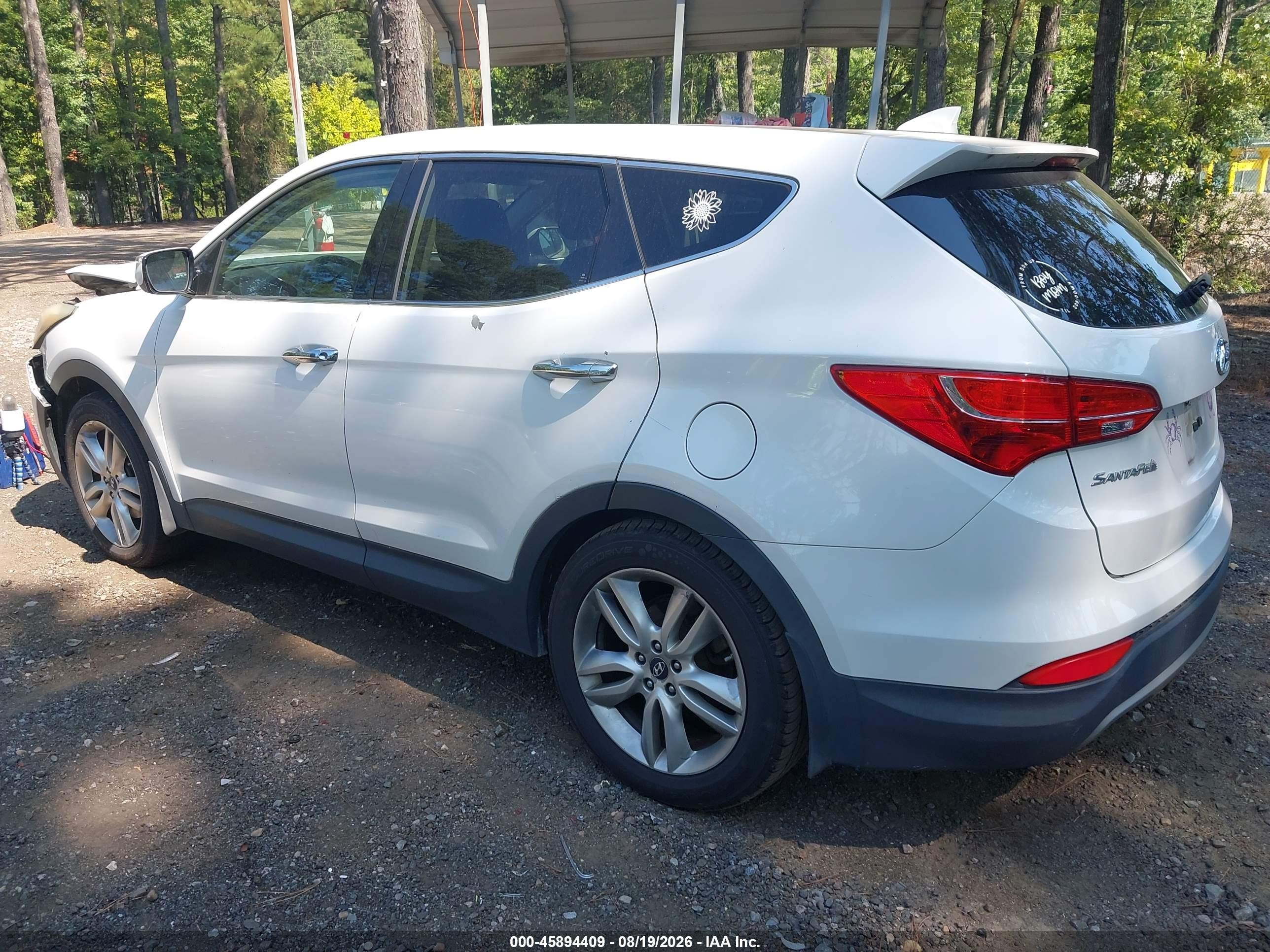 2013 Hyundai Santa Fe Sport 2.0t Белый vin: 5XYZW3LAXDG093086