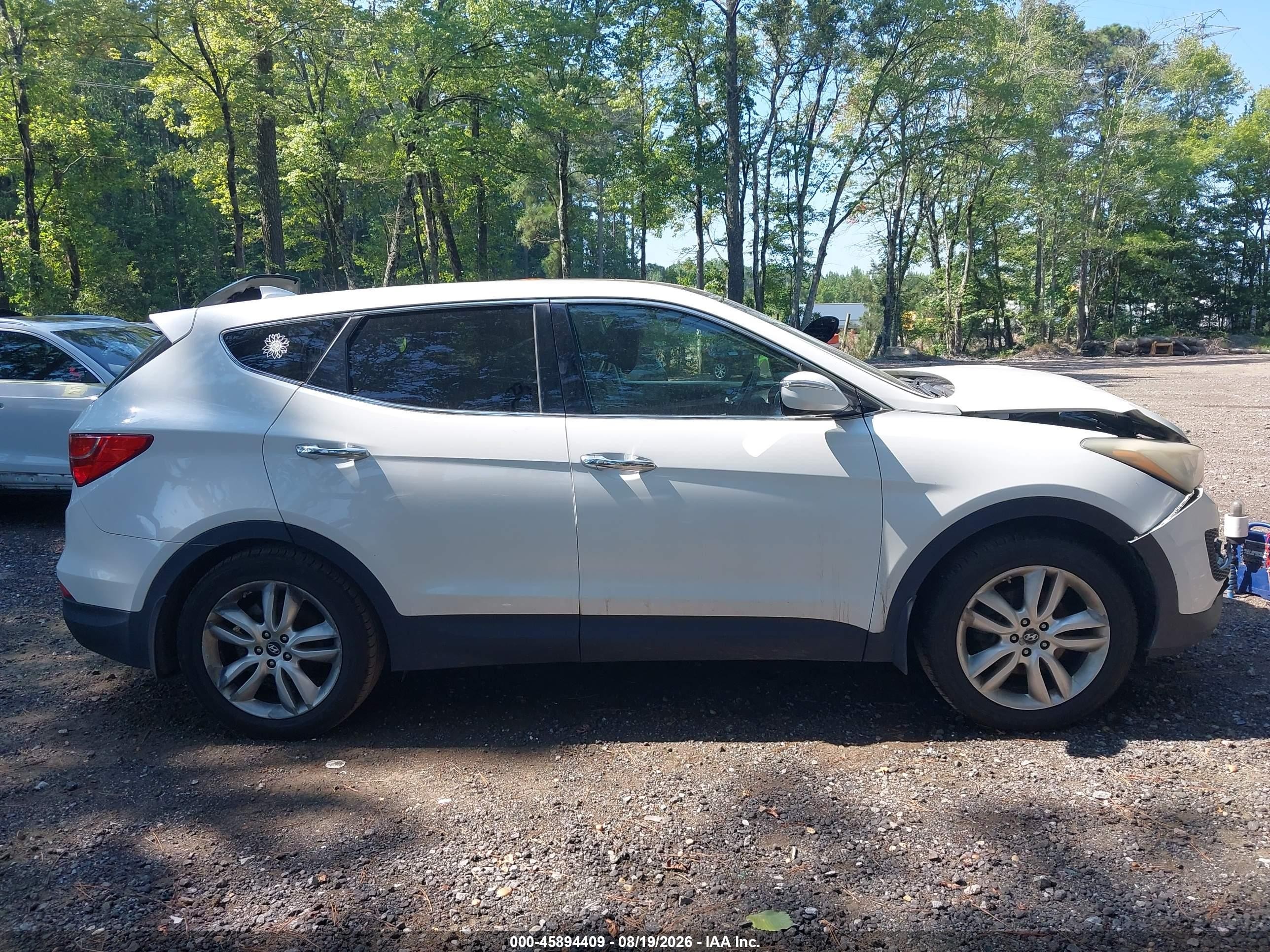 2013 Hyundai Santa Fe Sport 2.0t Белый vin: 5XYZW3LAXDG093086