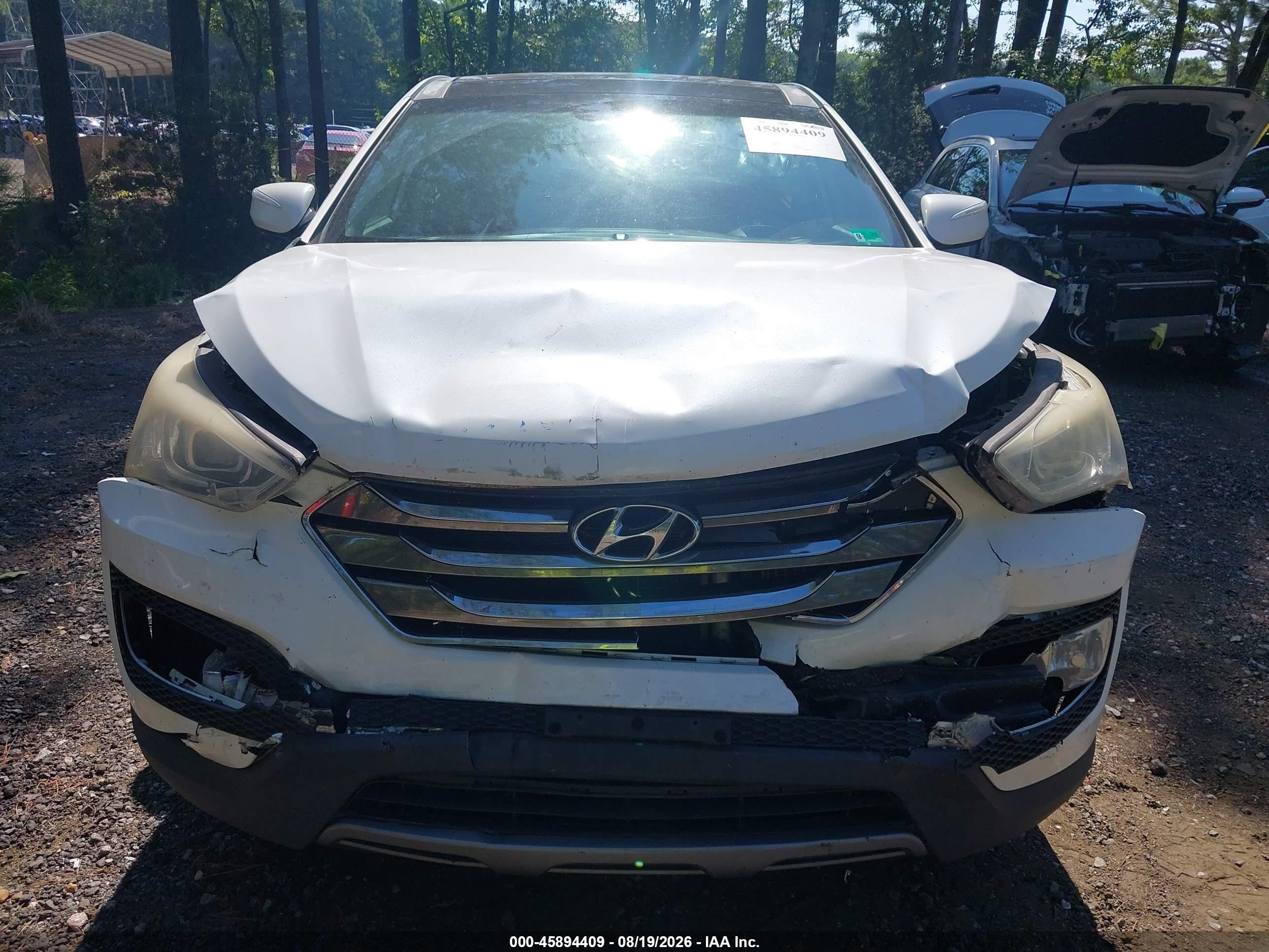 2013 Hyundai Santa Fe Sport 2.0t Белый vin: 5XYZW3LAXDG093086