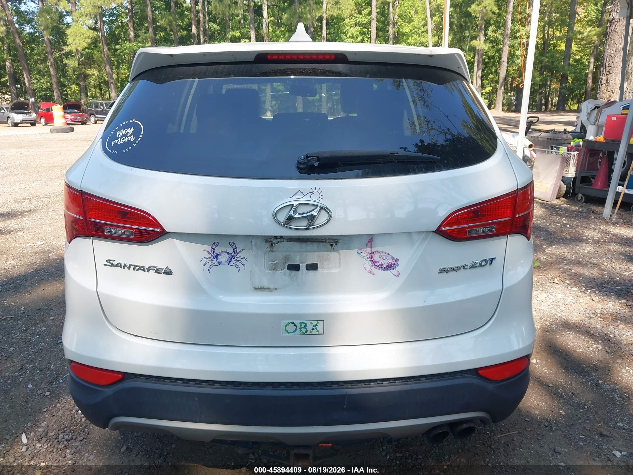 2013 Hyundai Santa Fe Sport 2.0t Белый vin: 5XYZW3LAXDG093086