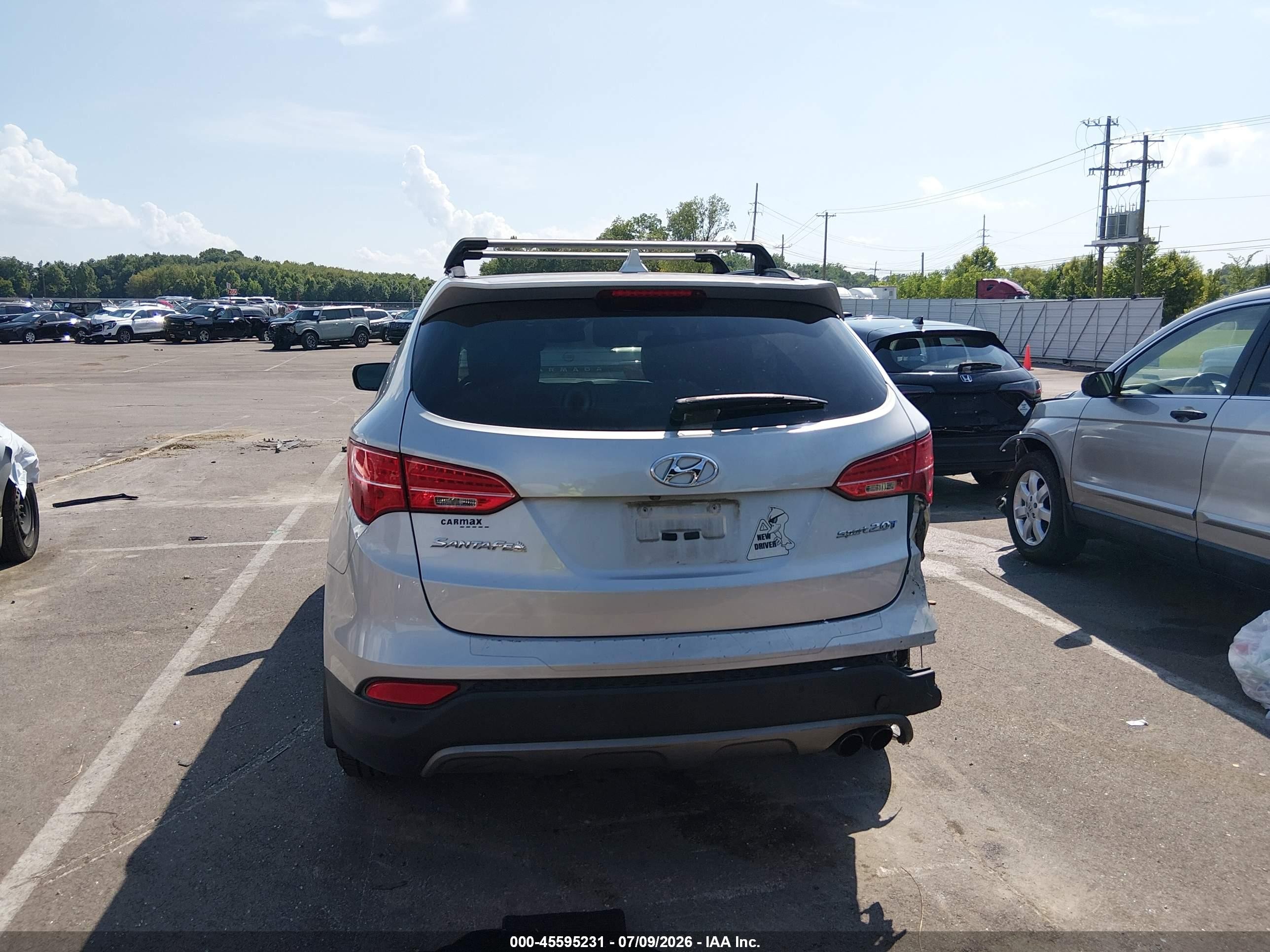 2014 Hyundai Santa Fe Sport 2.0l Turbo Gray vin: 5XYZW3LAXEG202986