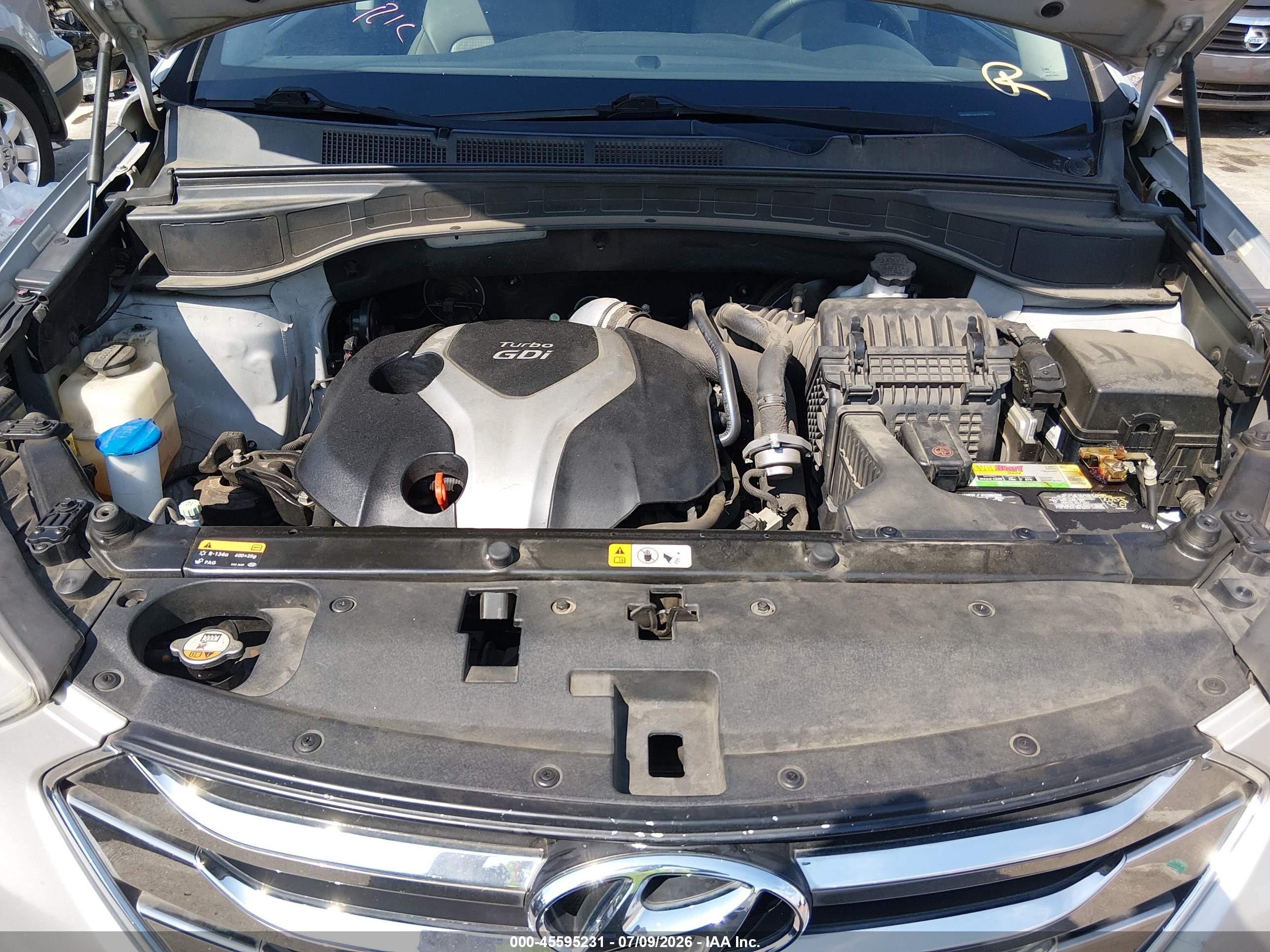 2014 Hyundai Santa Fe Sport 2.0l Turbo Gray vin: 5XYZW3LAXEG202986