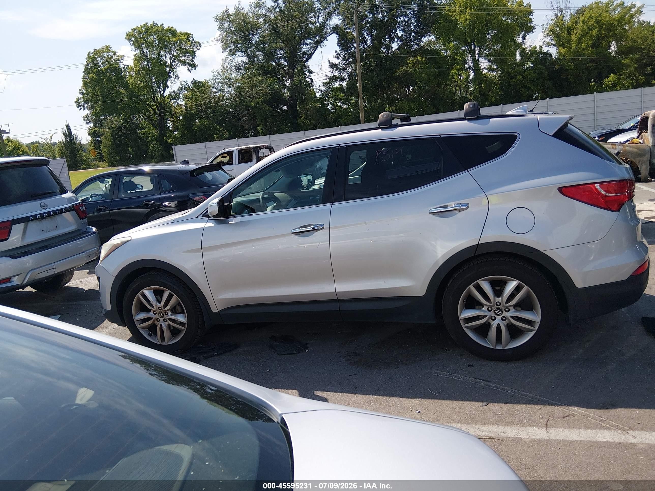 2014 Hyundai Santa Fe Sport 2.0l Turbo Gray vin: 5XYZW3LAXEG202986
