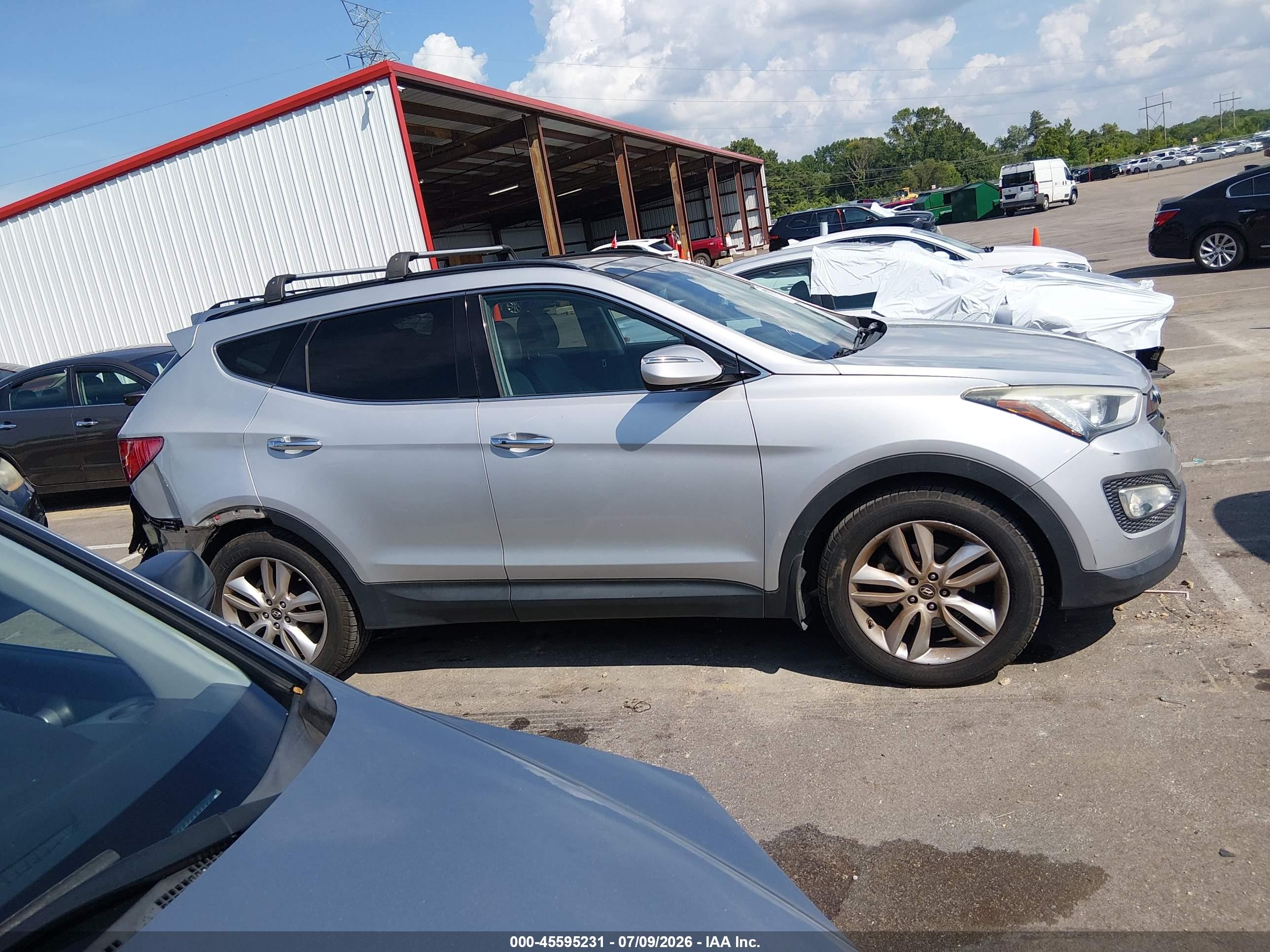 2014 Hyundai Santa Fe Sport 2.0l Turbo Gray vin: 5XYZW3LAXEG202986