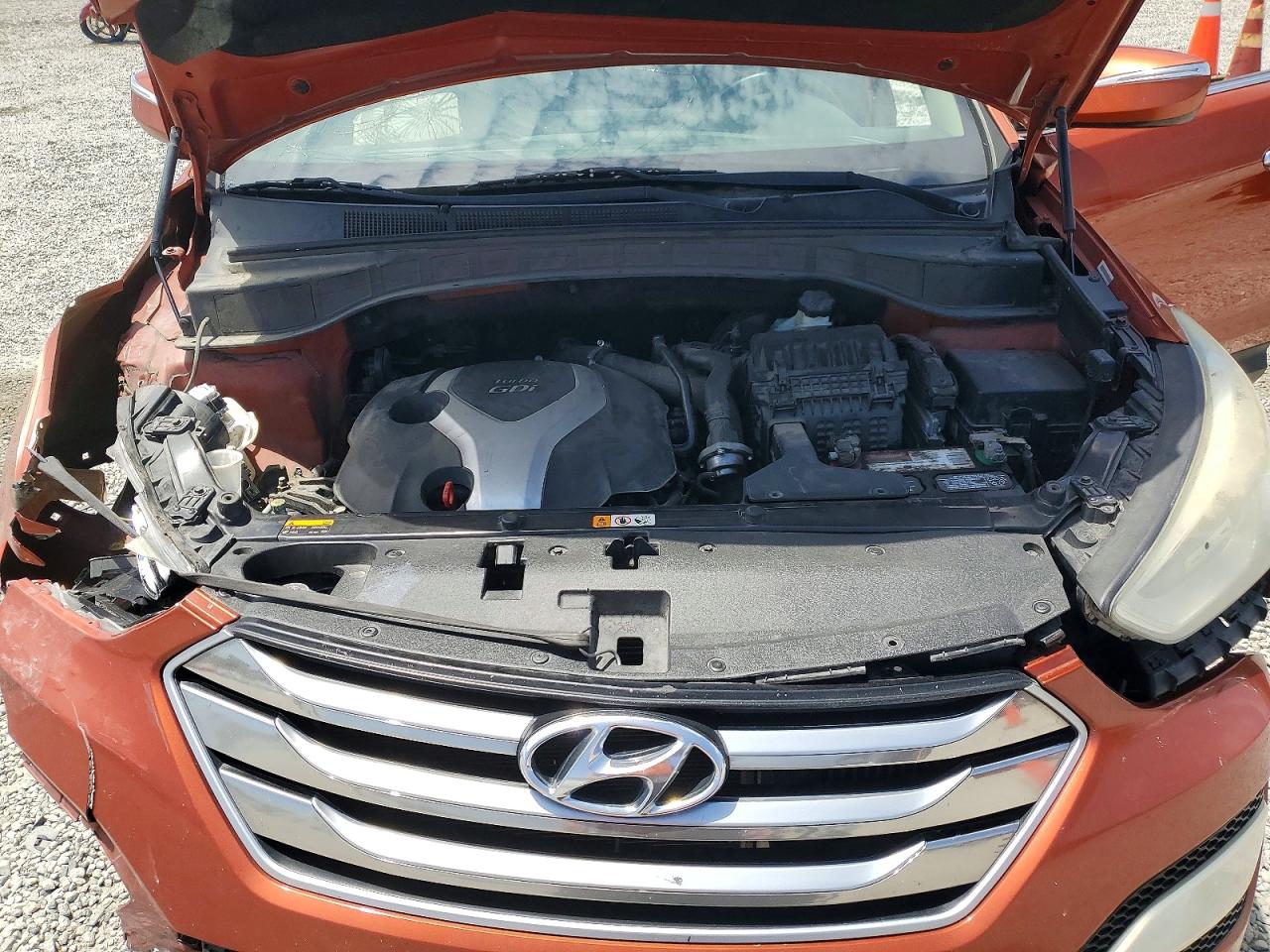 2015 Hyundai Santa Fe Sport 2.0t Orange vin: 5XYZW4LA0FG238063