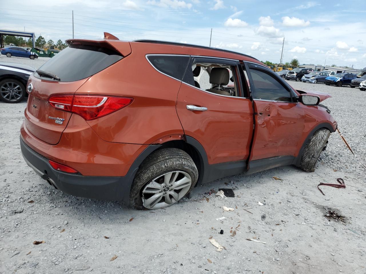 2015 Hyundai Santa Fe Sport Orange vin: 5XYZW4LA0FG255350