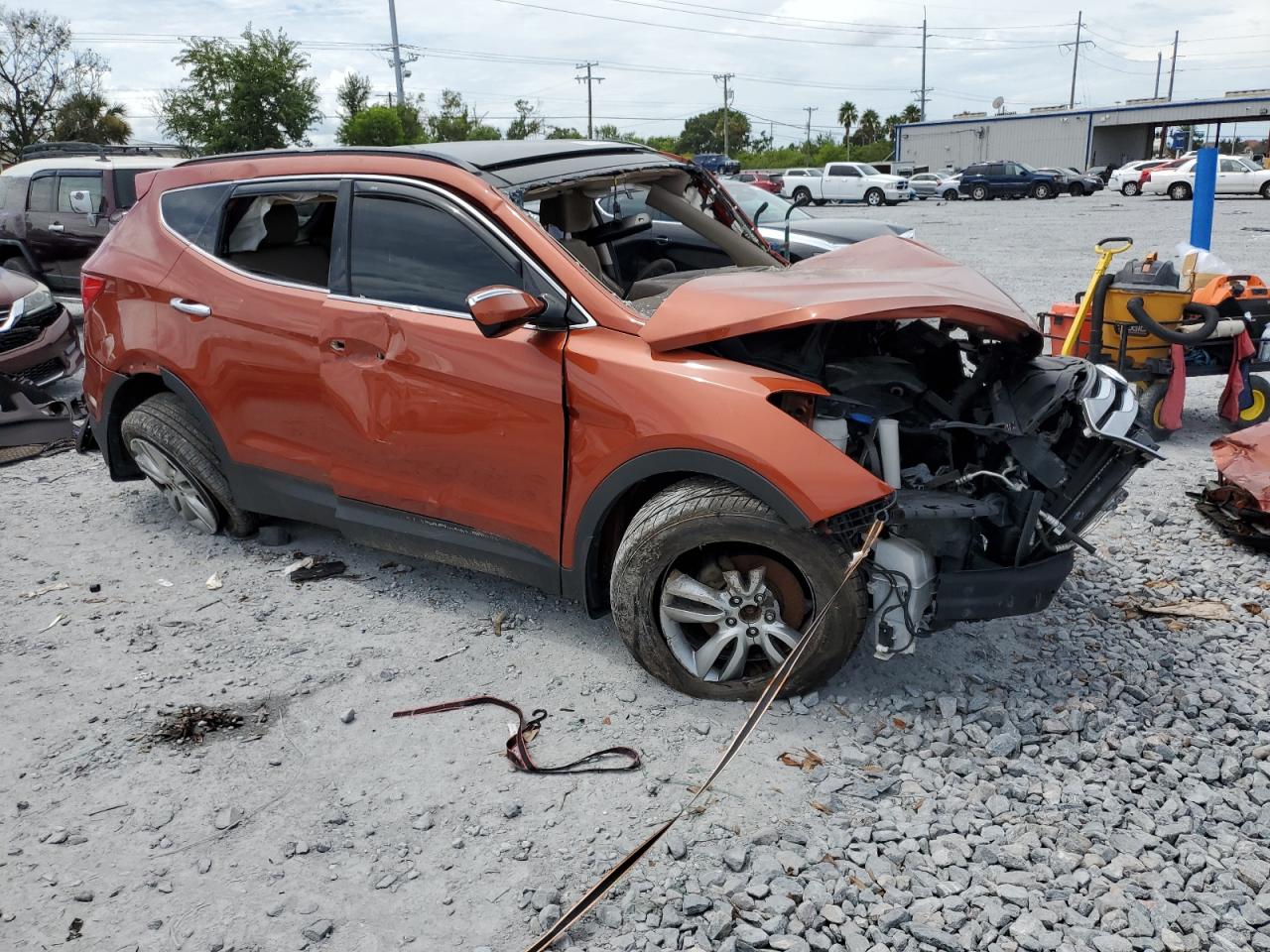 2015 Hyundai Santa Fe Sport Orange vin: 5XYZW4LA0FG255350