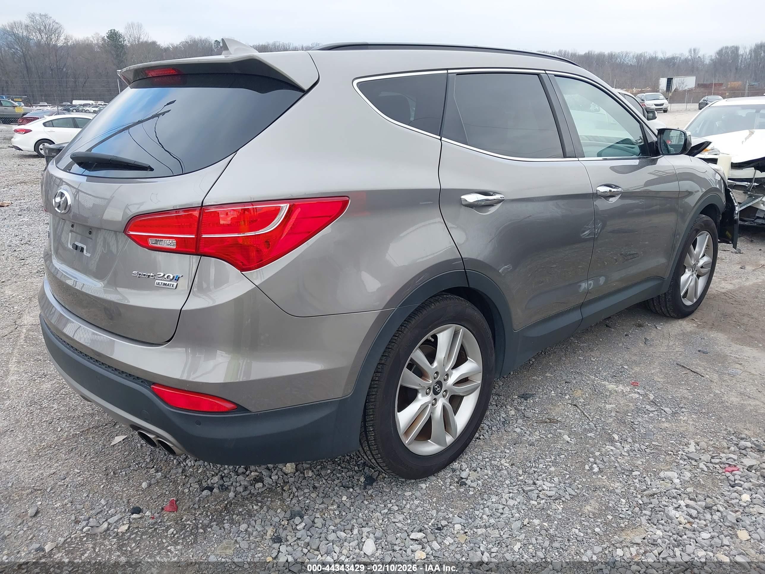 2015 Hyundai Santa Fe Sport 2.0l Turbo Gray vin: 5XYZW4LA0FG284637