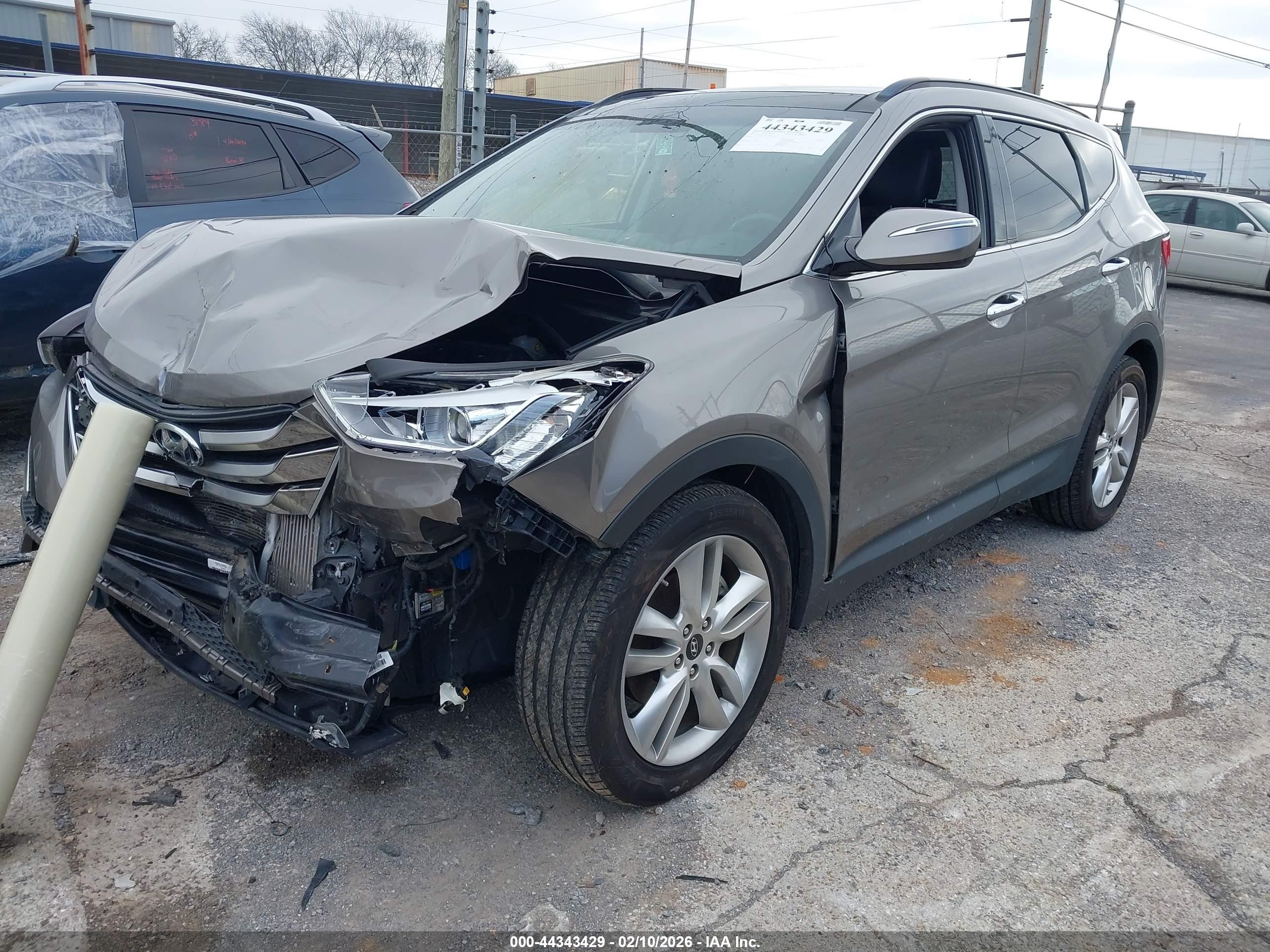 2015 Hyundai Santa Fe Sport 2.0l Turbo Gray vin: 5XYZW4LA0FG284637
