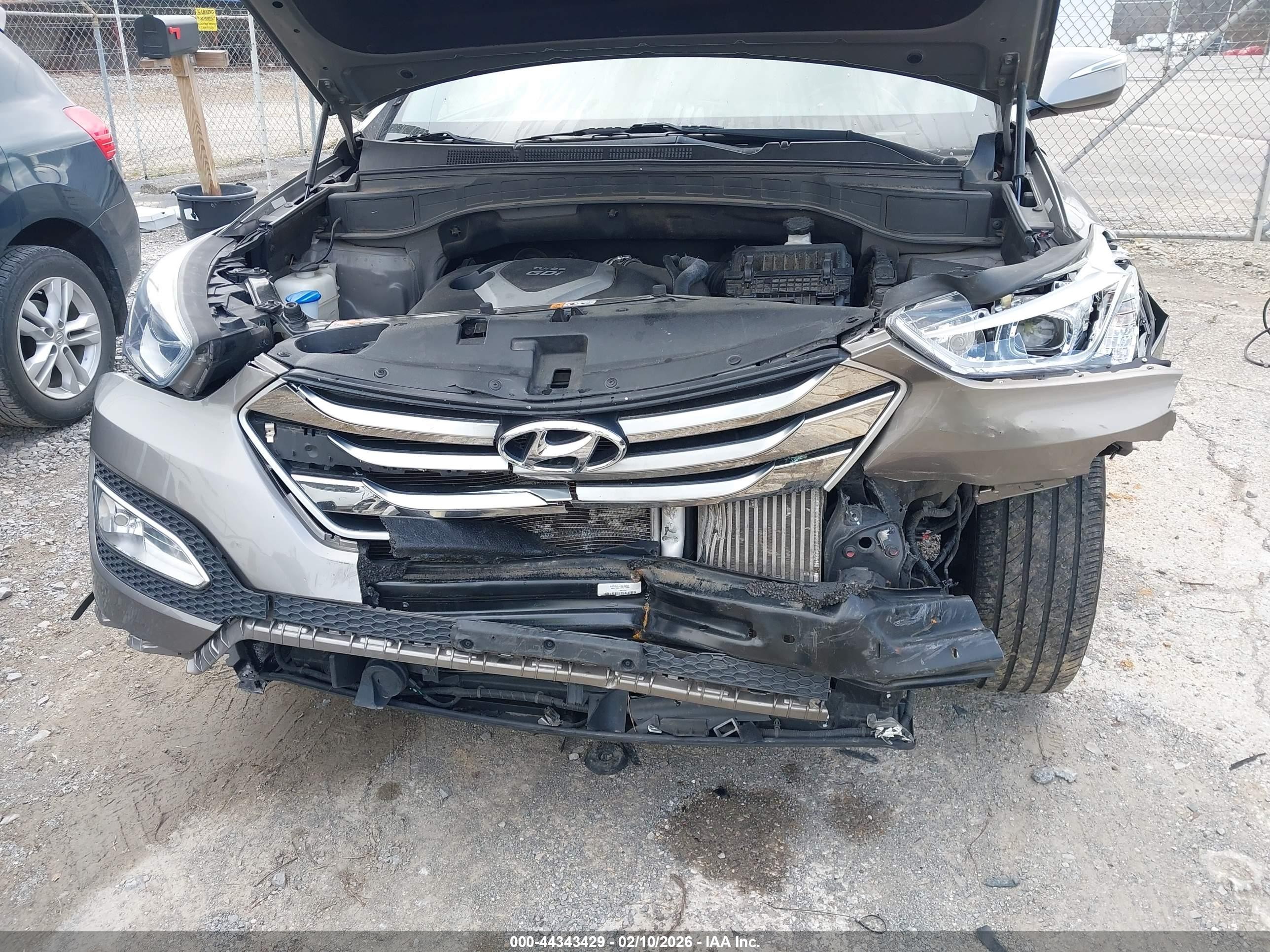 2015 Hyundai Santa Fe Sport 2.0l Turbo Gray vin: 5XYZW4LA0FG284637