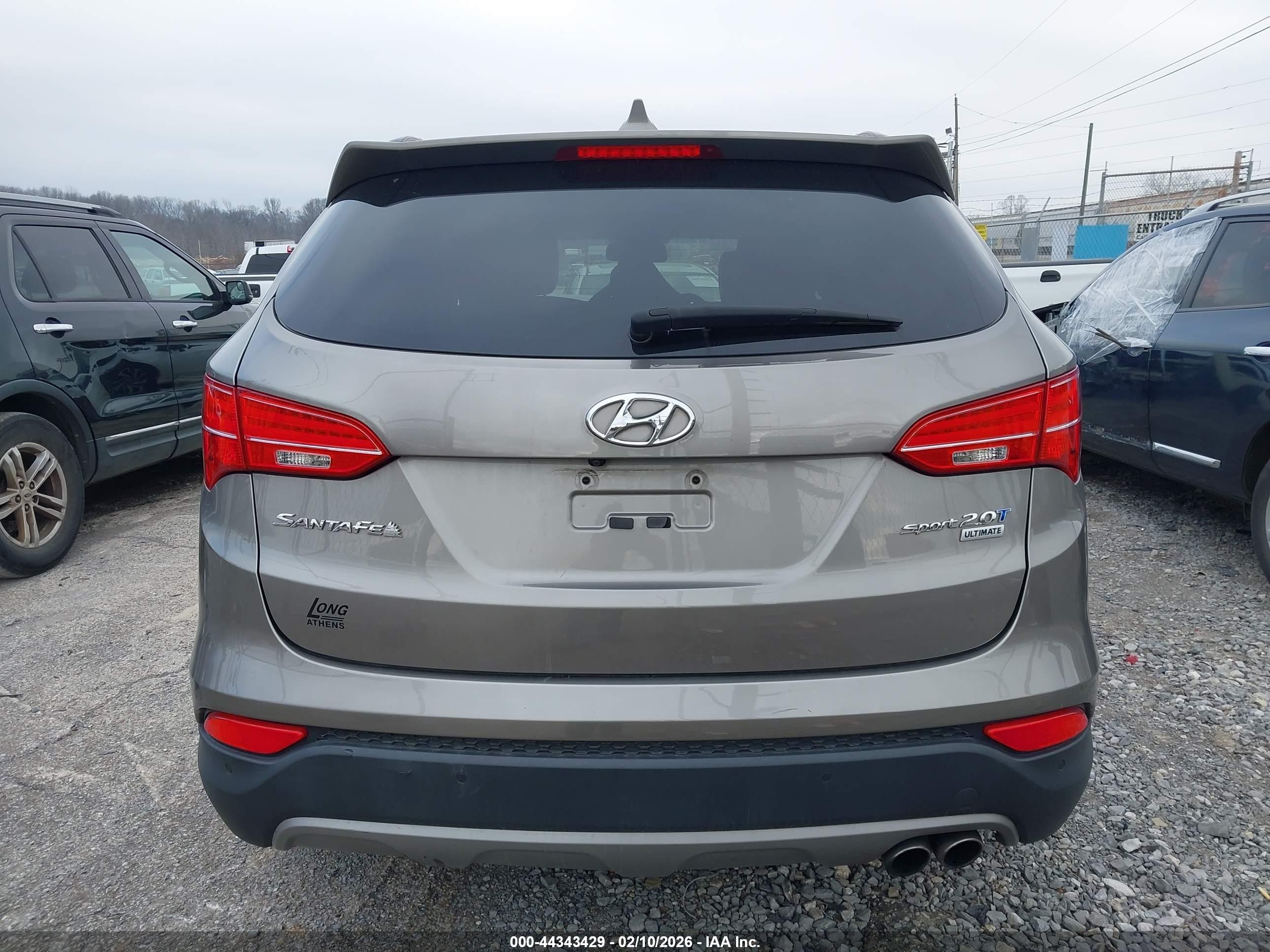 2015 Hyundai Santa Fe Sport 2.0l Turbo Gray vin: 5XYZW4LA0FG284637