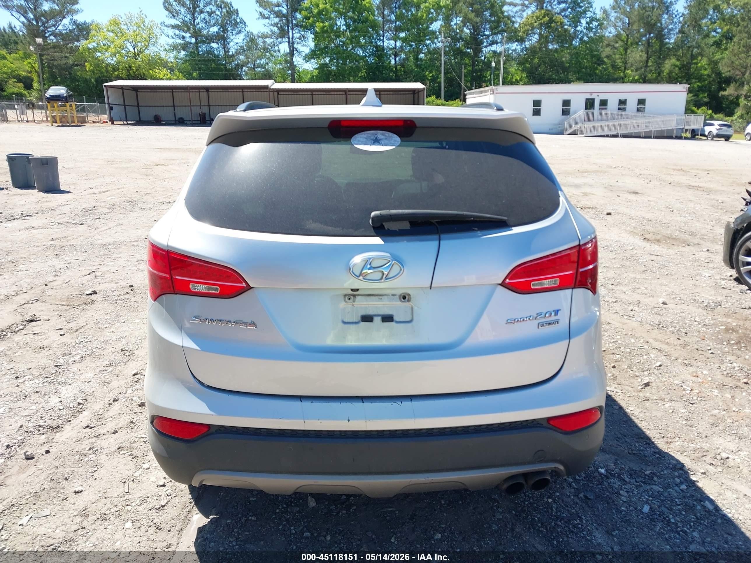 2016 Hyundai Santa Fe Sport 2.0l Turbo Silver vin: 5XYZW4LA0GG367339
