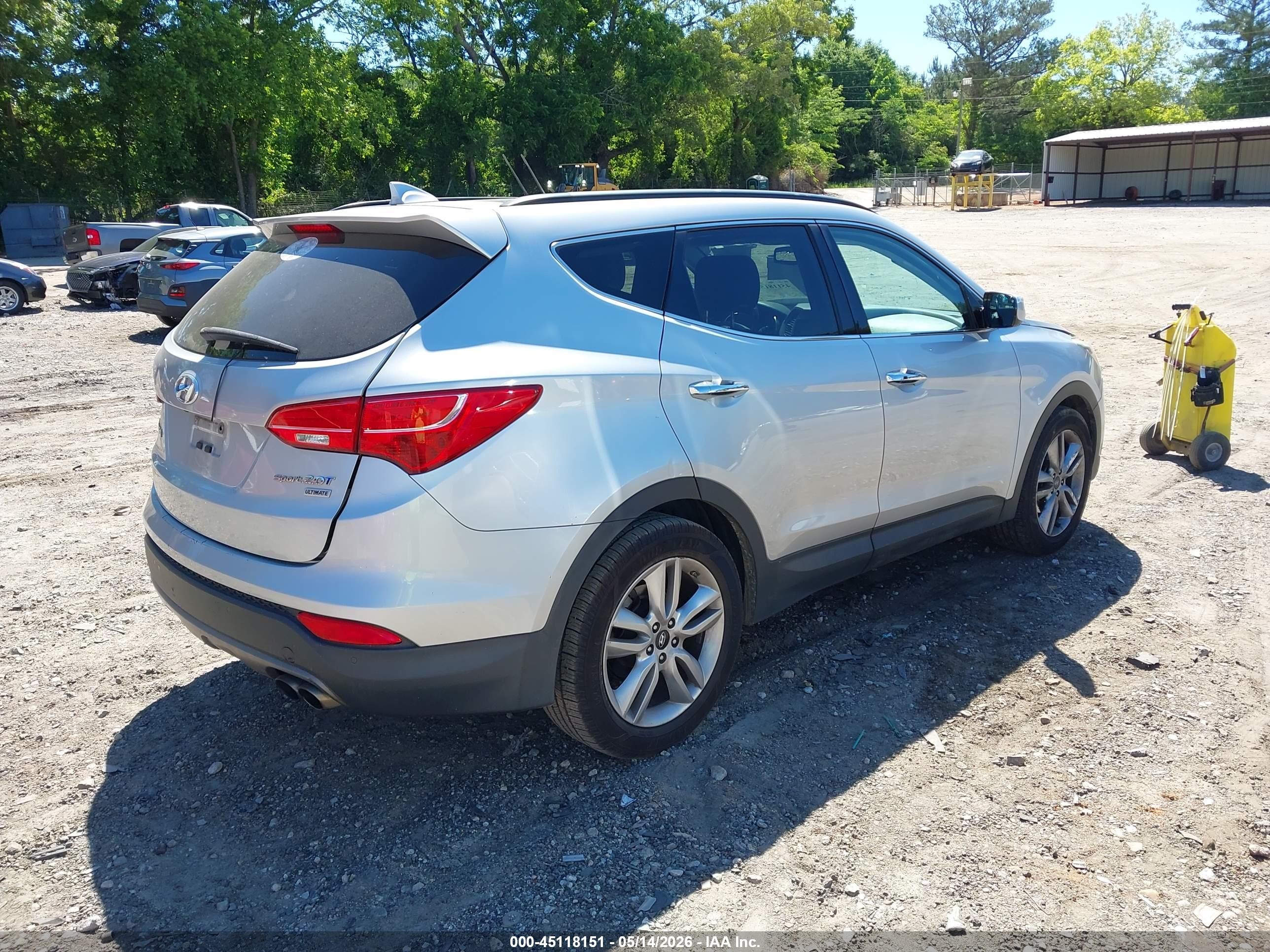 2016 Hyundai Santa Fe Sport 2.0l Turbo Silver vin: 5XYZW4LA0GG367339