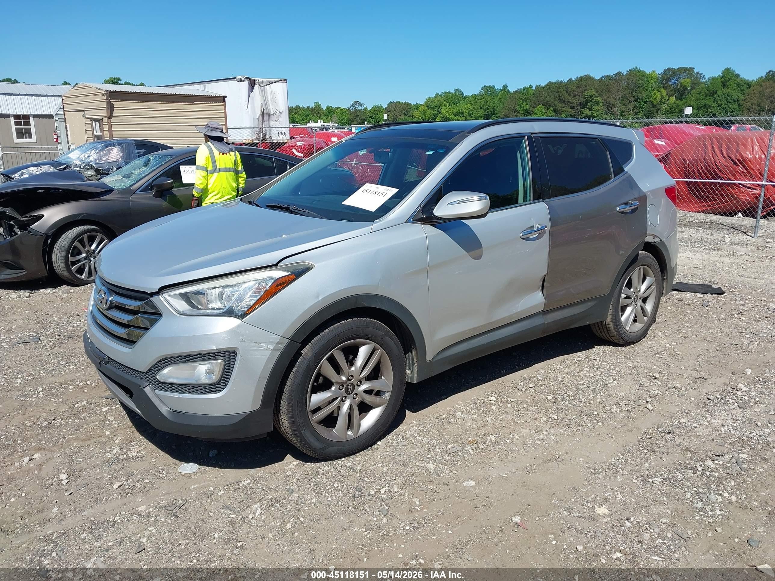 2016 Hyundai Santa Fe Sport 2.0l Turbo Silver vin: 5XYZW4LA0GG367339