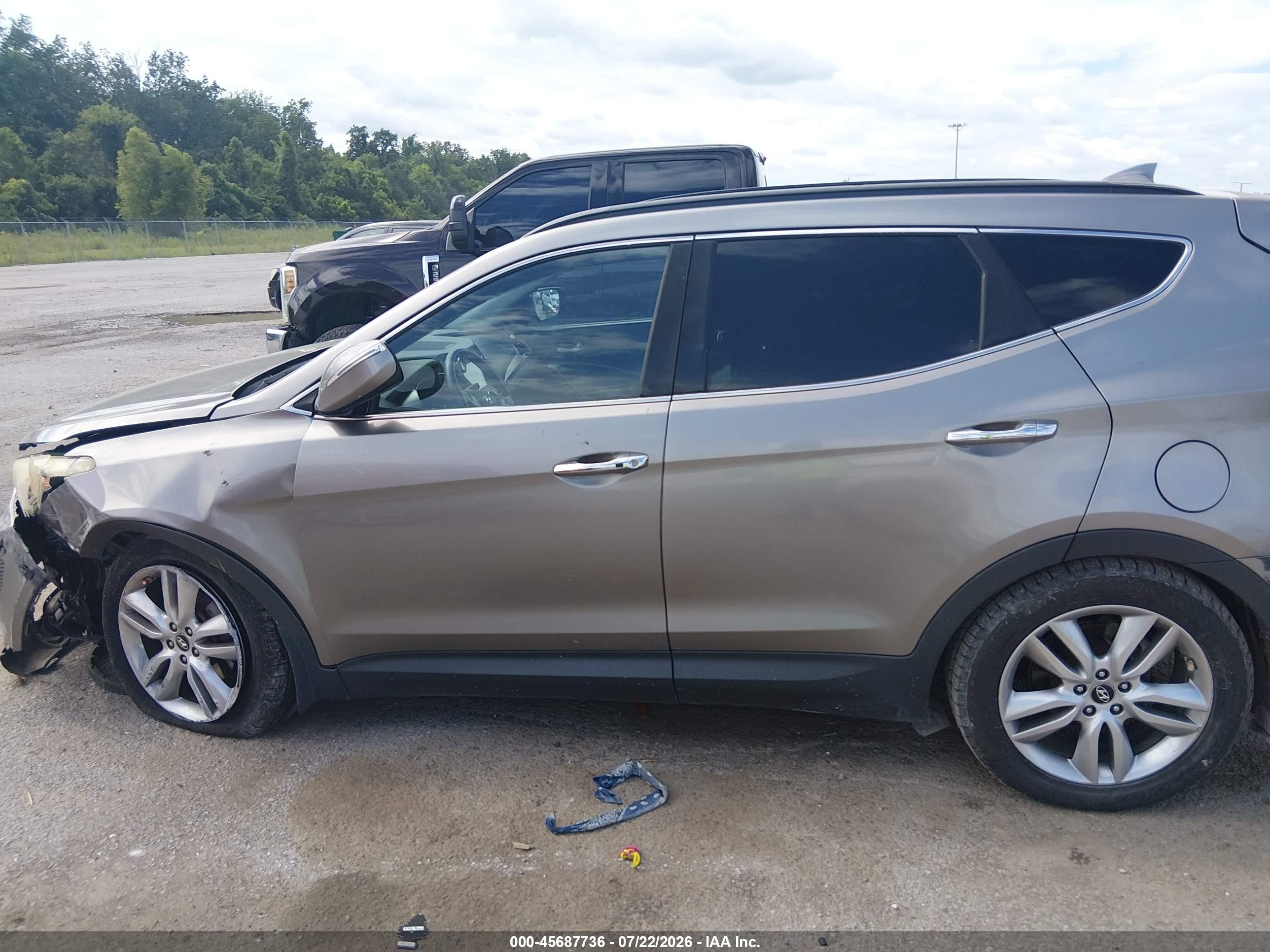 2015 Hyundai Santa Fe Sport 2.0l Turbo Gray vin: 5XYZW4LA1FG238623