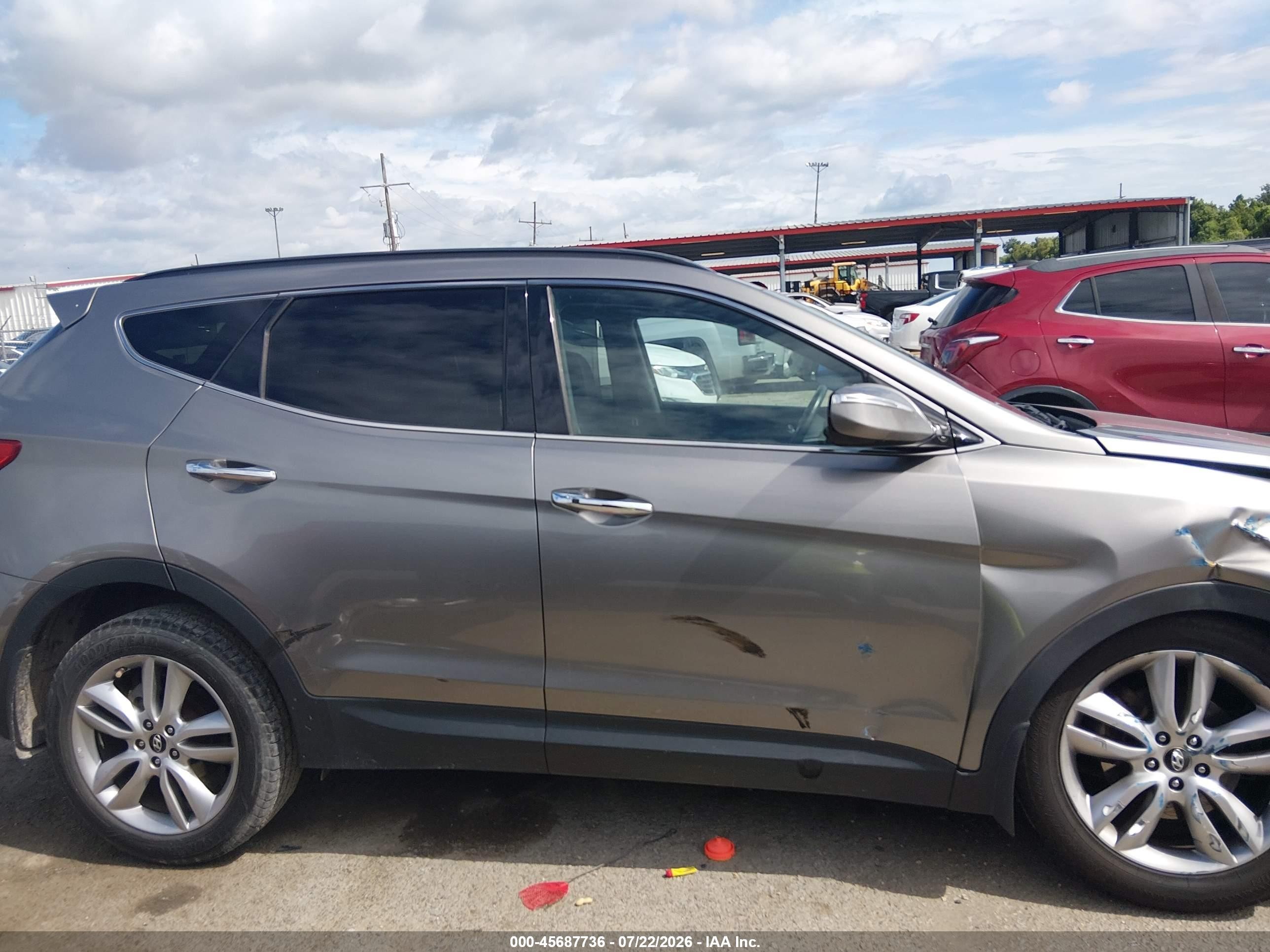 2015 Hyundai Santa Fe Sport 2.0l Turbo Gray vin: 5XYZW4LA1FG238623