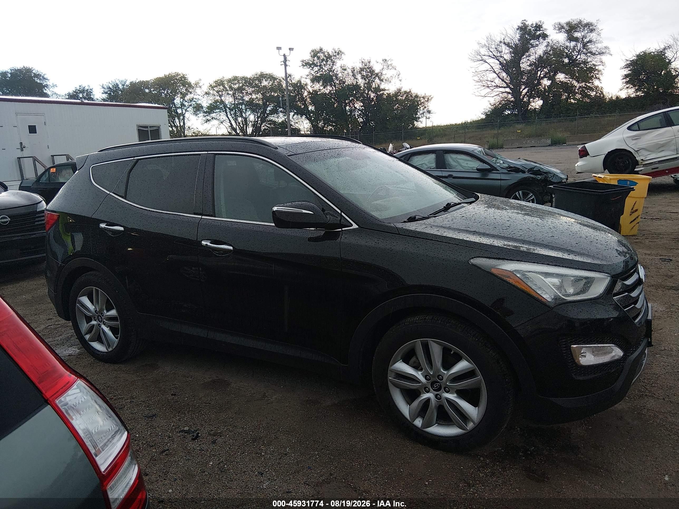 2015 Hyundai Santa Fe Sport 2.0l Turbo Black vin: 5XYZW4LA1FG305317