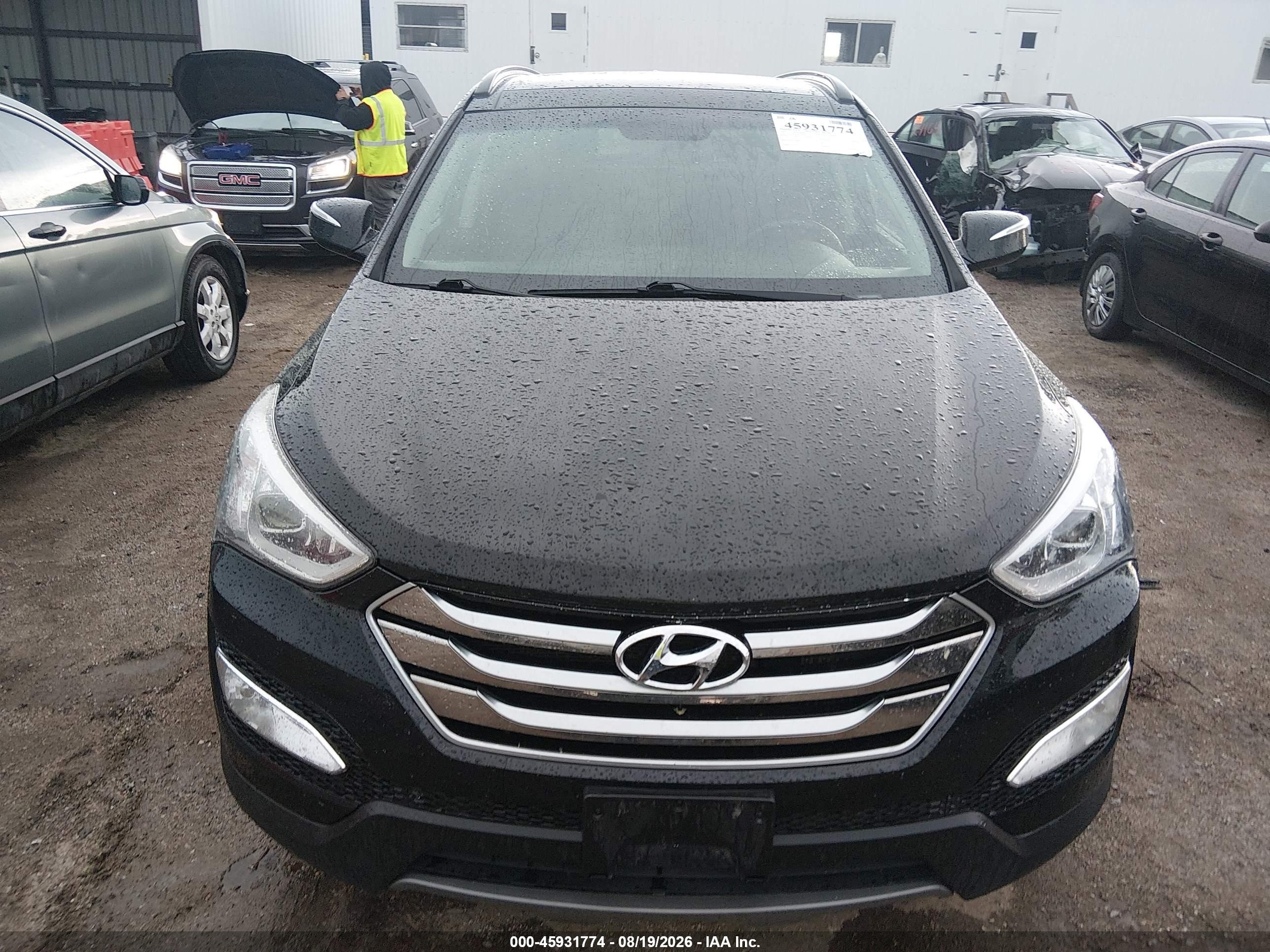 2015 Hyundai Santa Fe Sport 2.0l Turbo Black vin: 5XYZW4LA1FG305317
