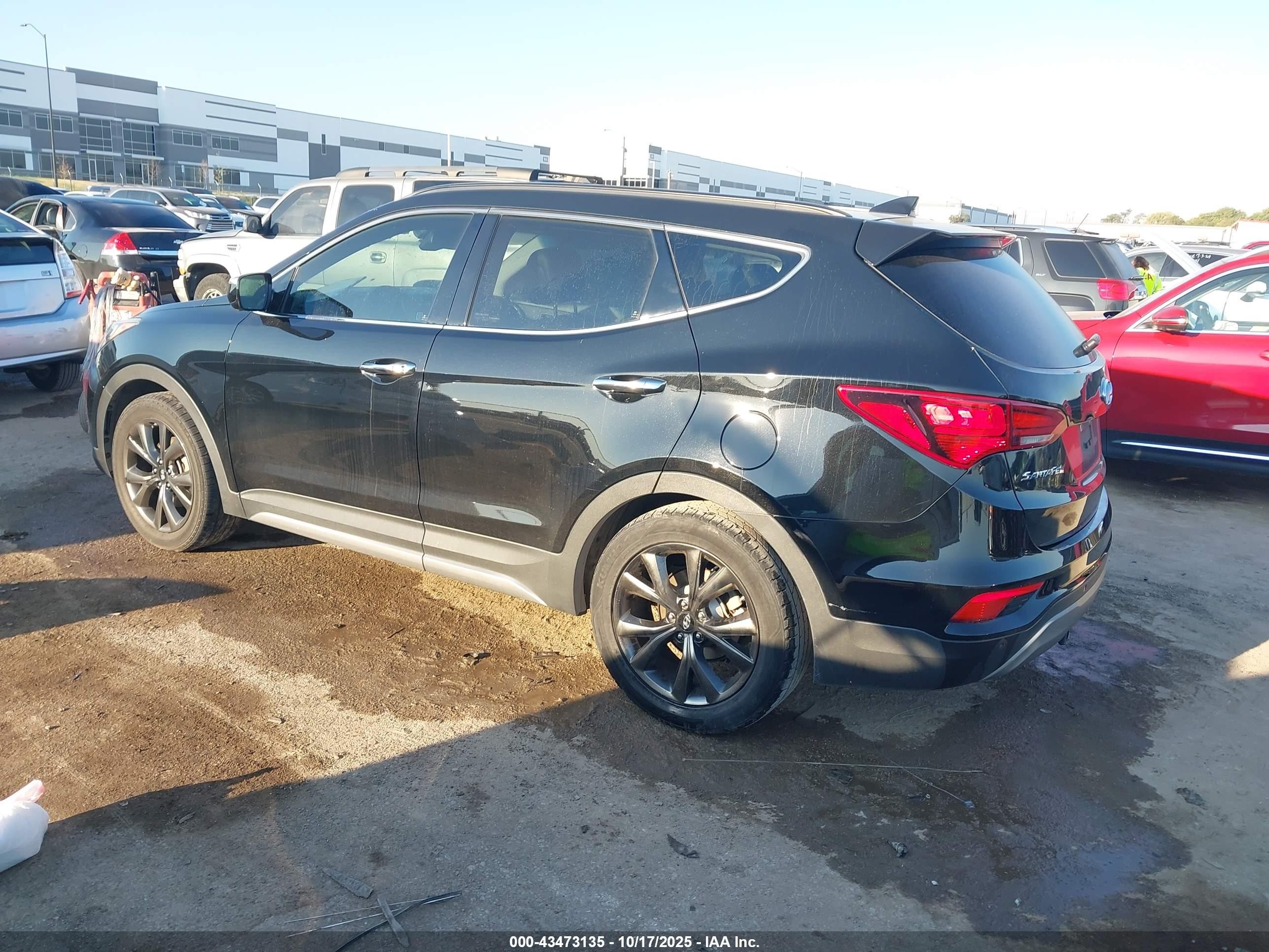 2018 Hyundai Santa Fe Sport 2.0t Ultimate Черный vin: 5XYZW4LA1JG534802