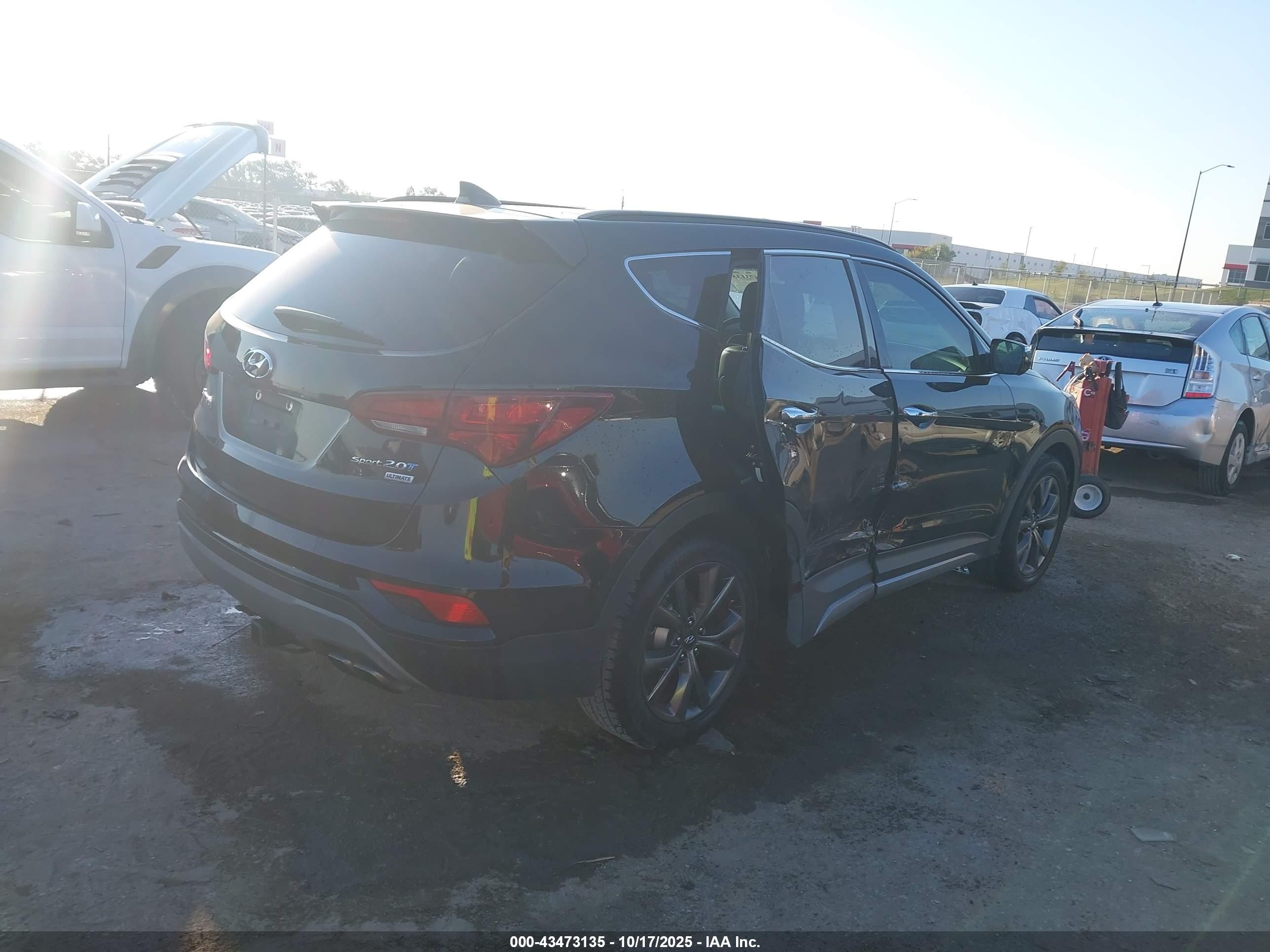 2018 Hyundai Santa Fe Sport 2.0t Ultimate Черный vin: 5XYZW4LA1JG534802