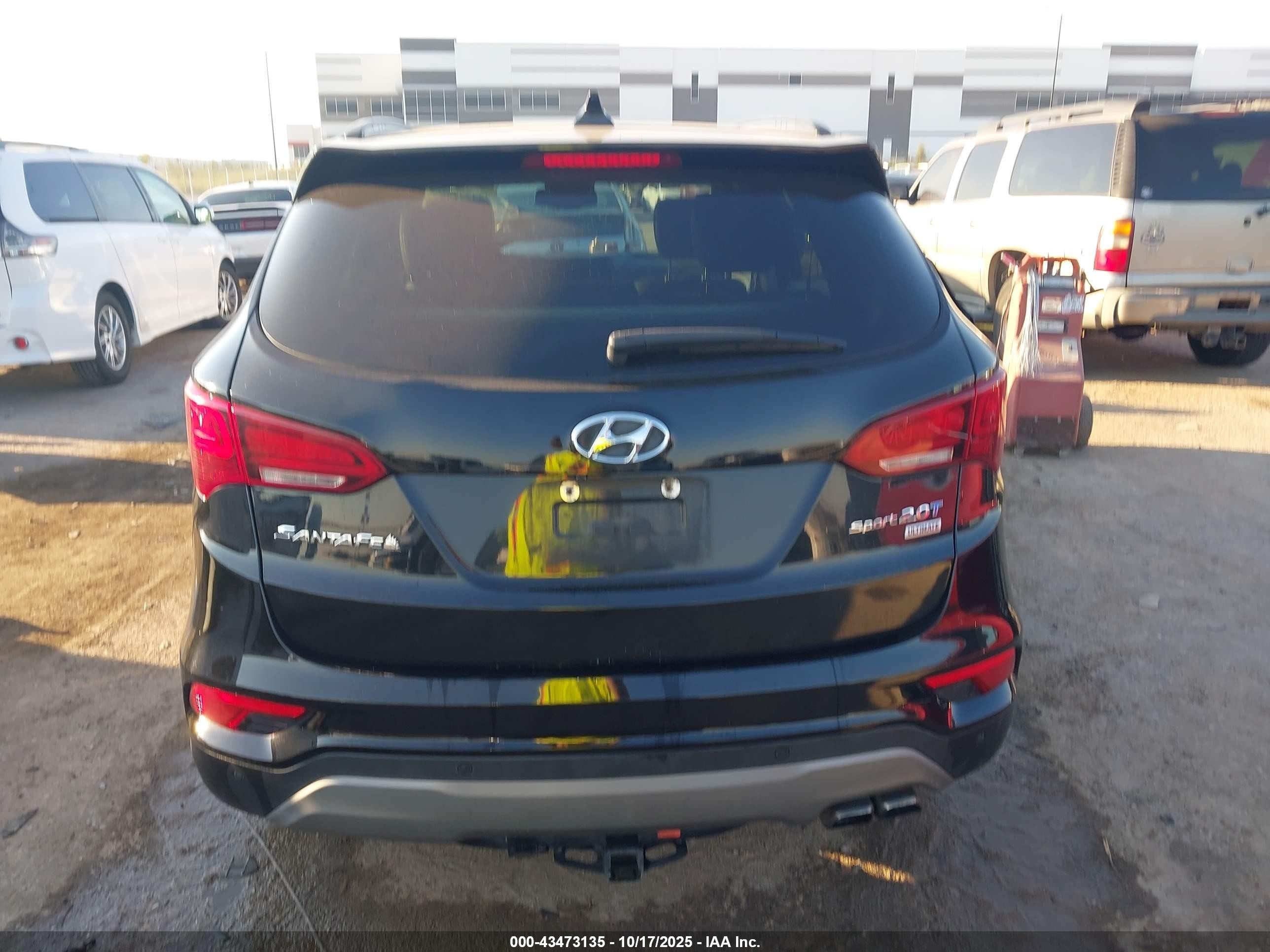 2018 Hyundai Santa Fe Sport 2.0t Ultimate Черный vin: 5XYZW4LA1JG534802