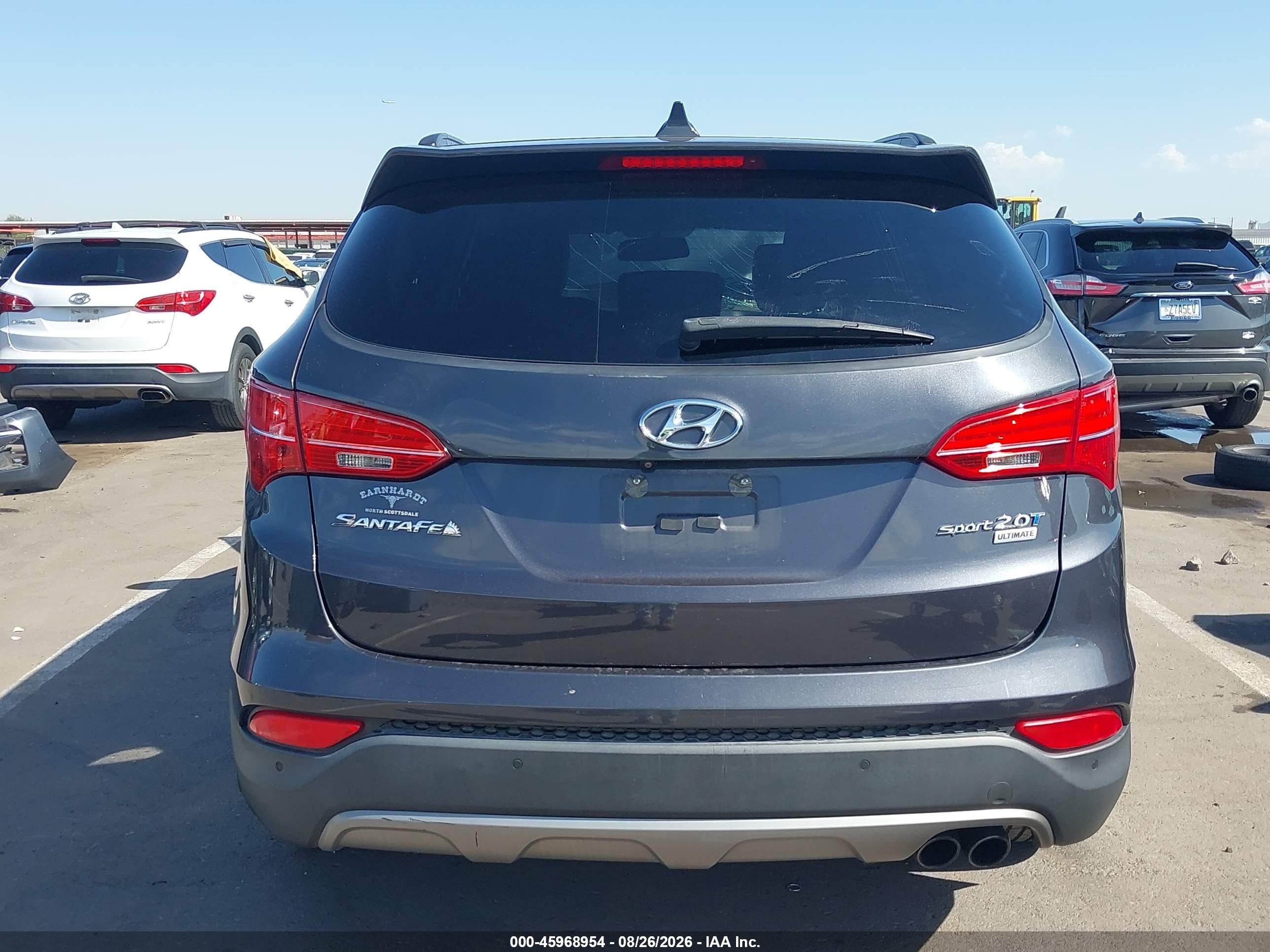 2015 Hyundai Santa Fe Sport 2.0l Turbo Gray vin: 5XYZW4LA2FG265779
