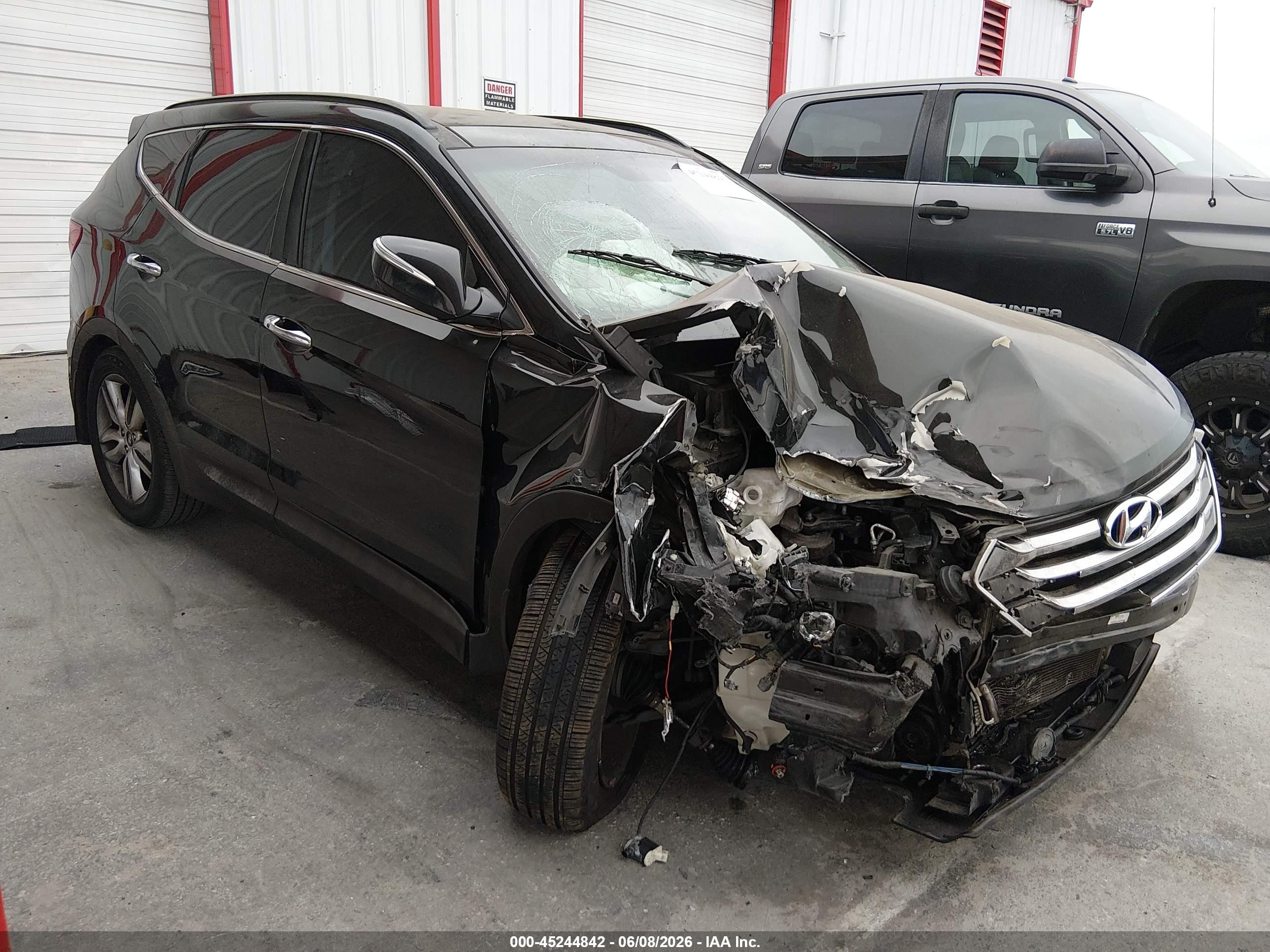 2015 Hyundai Santa Fe Sport 2.0l Turbo Black vin: 5XYZW4LA3FG256279